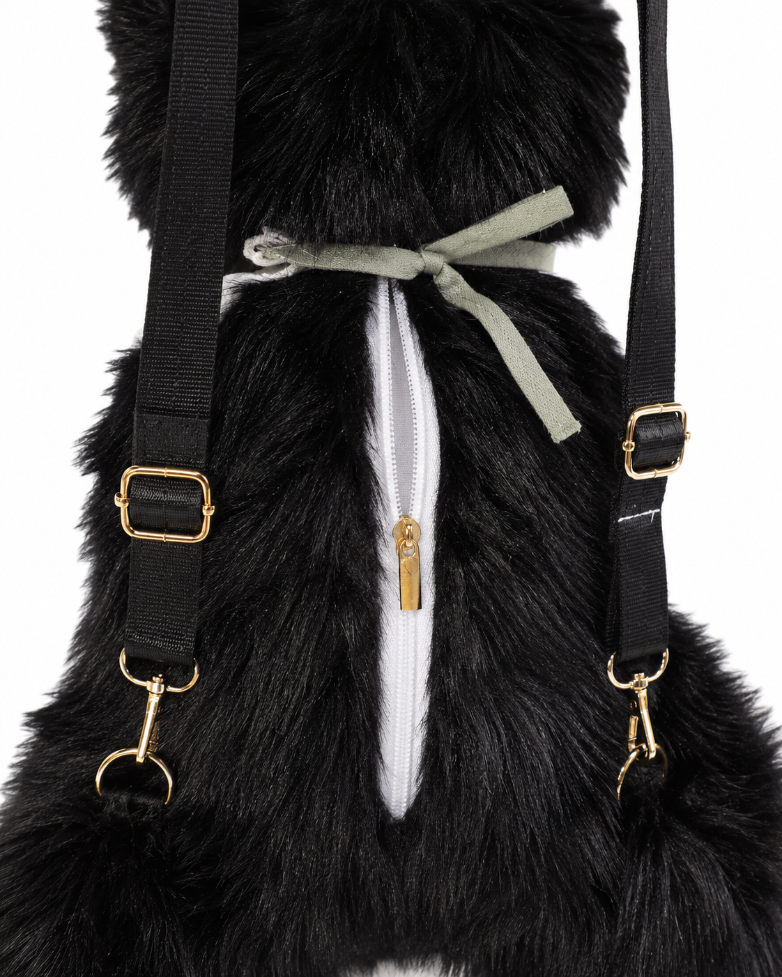 OREO Plush Cat Backpack (Black) | Stylika