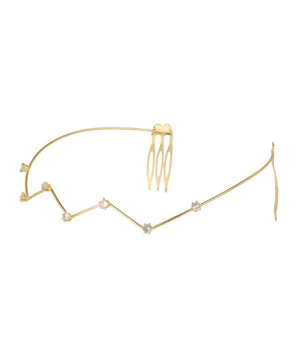 Zigzag Crystal Detail Tiara | Stylika