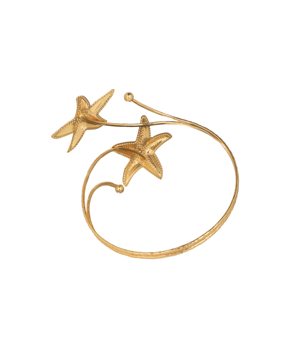 Twin Starfish Open Arm Cuff Accessory | Stylika
