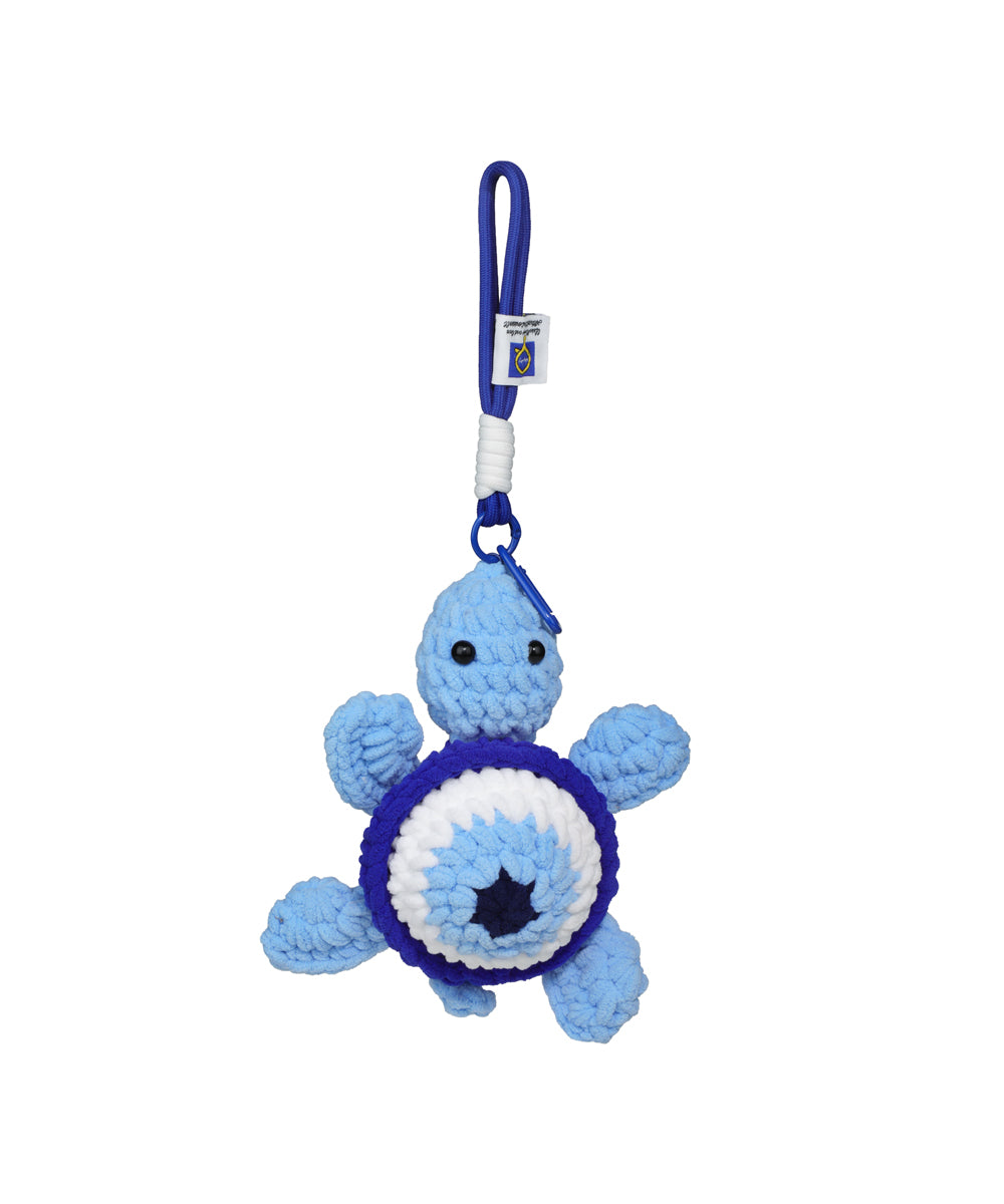 Whimsical Evil Eye Turtle Crochet Bag Charm | Stylika