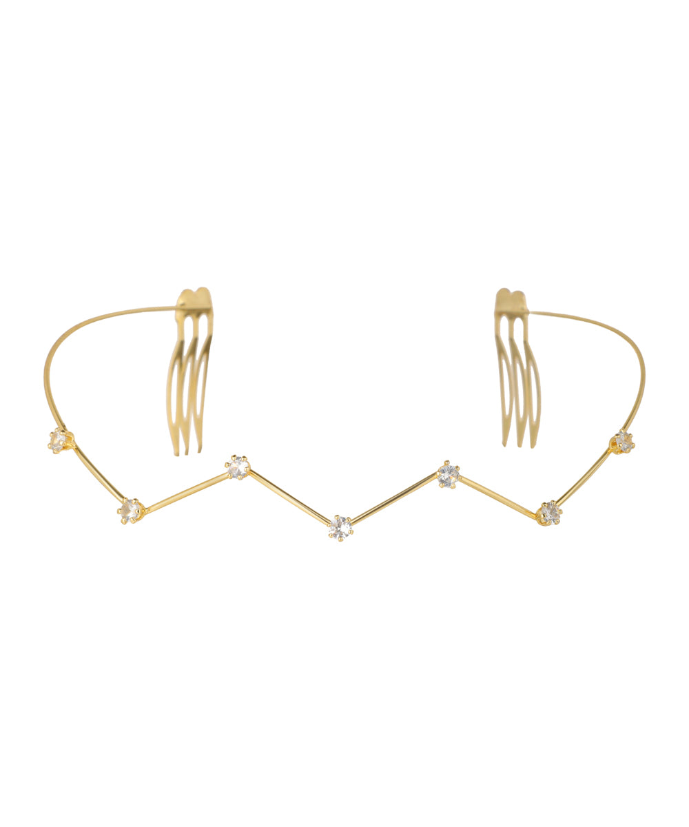 Zigzag Crystal Detail Tiara | Stylika