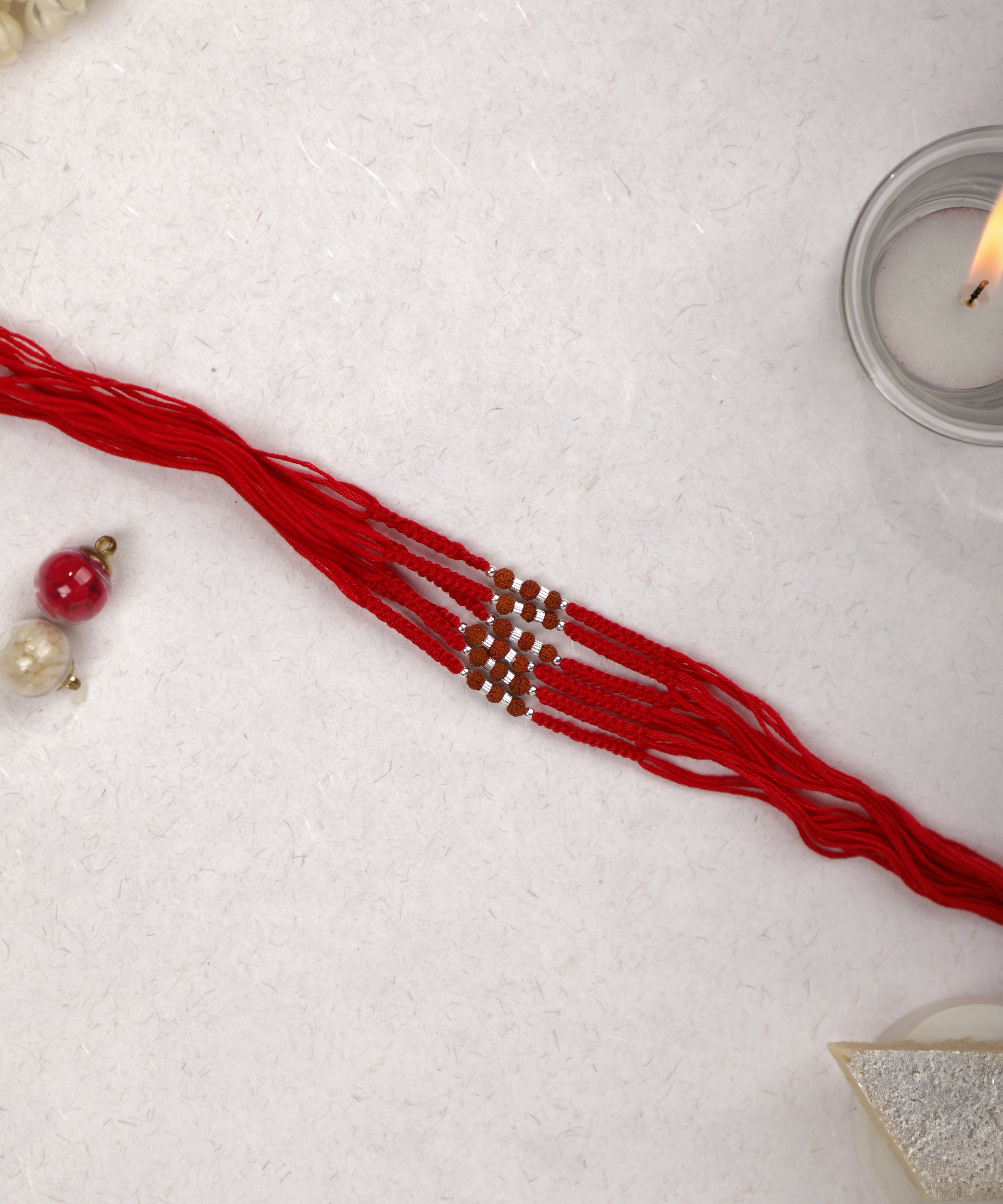Beaded Grid Pattern Rakhi for Brothers | Stylika