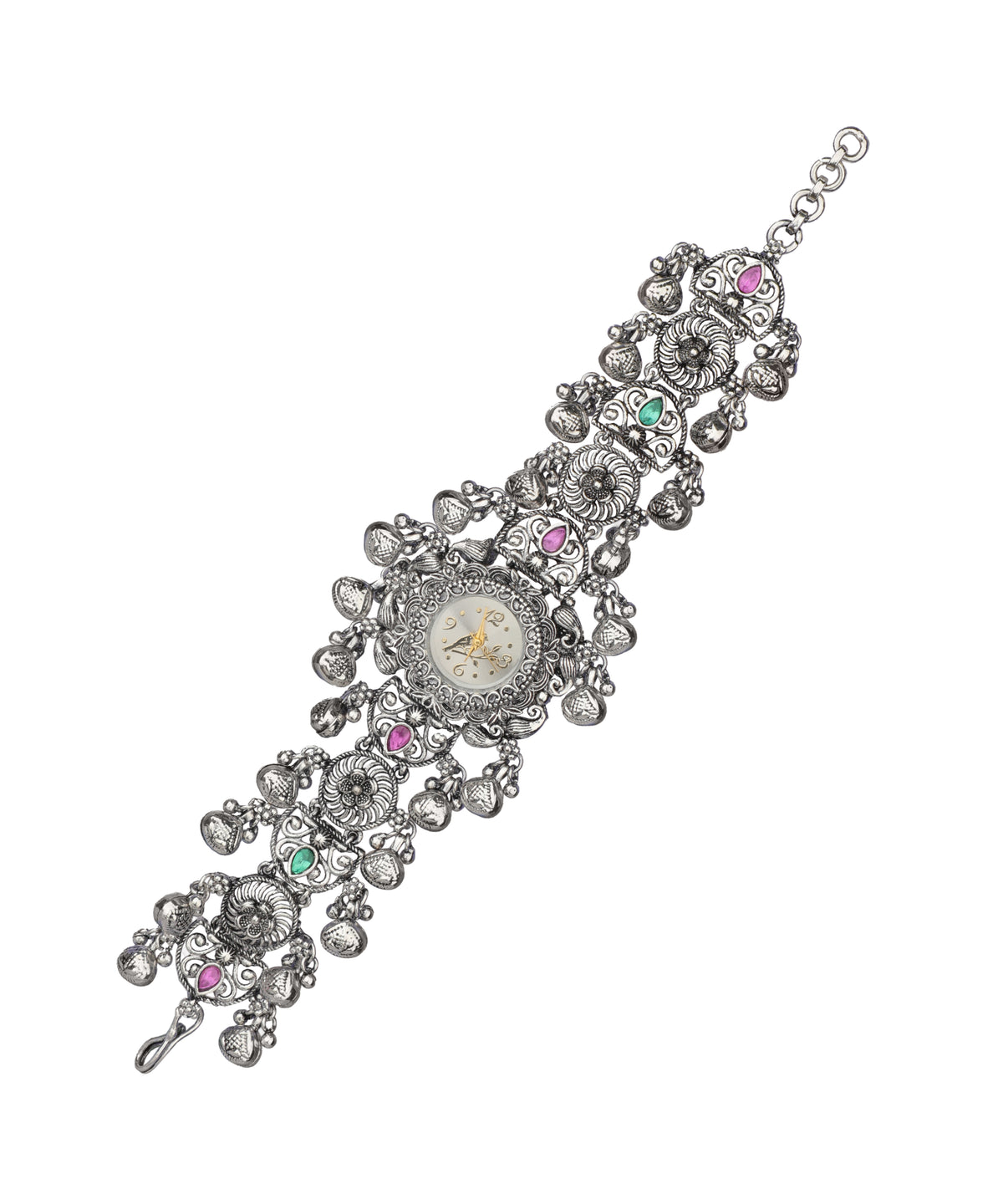 Heritage Bracelet Watch with decorative stone accents