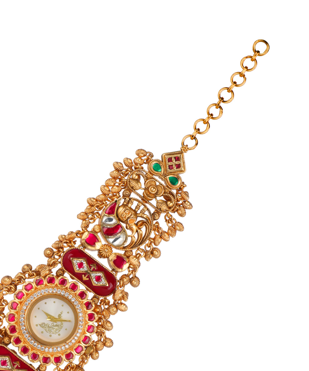 Morni Regal Heritage Bracelet Watch (Ruby)| Stylika
