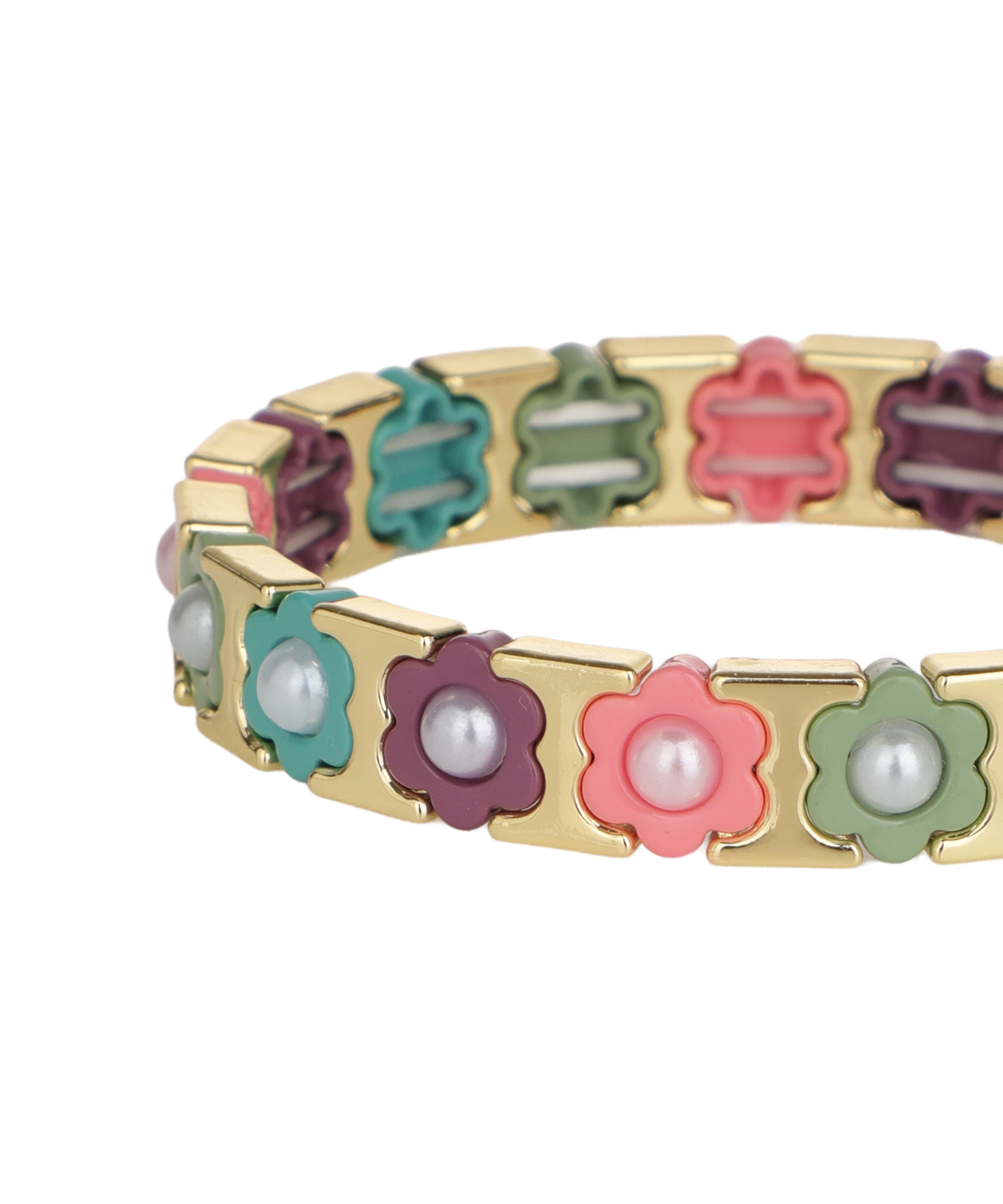 Pressed Petals In Block: Vineyard Dusk Bracelet | Stylika
