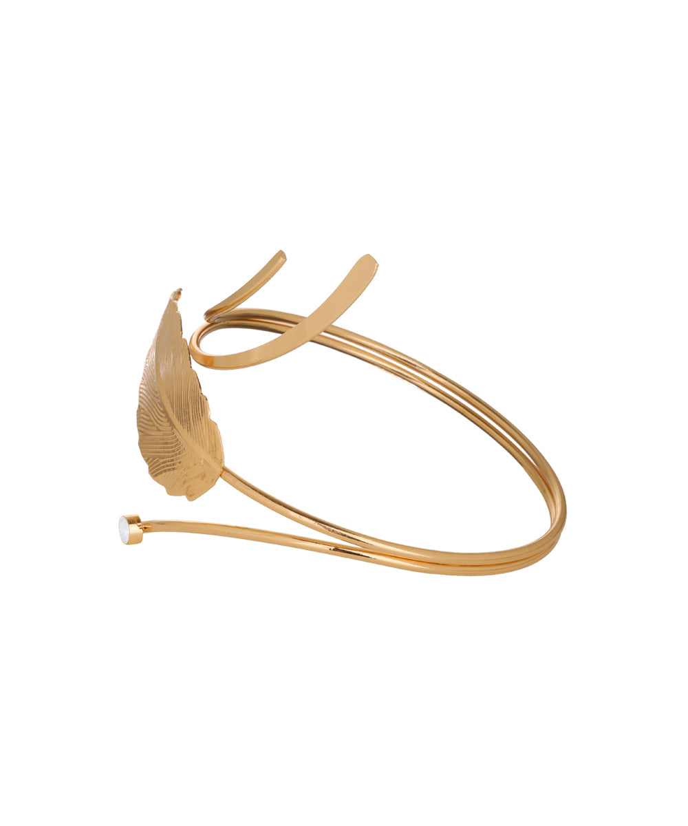 Single Leaf Wrap Arm Cuff | Stylika