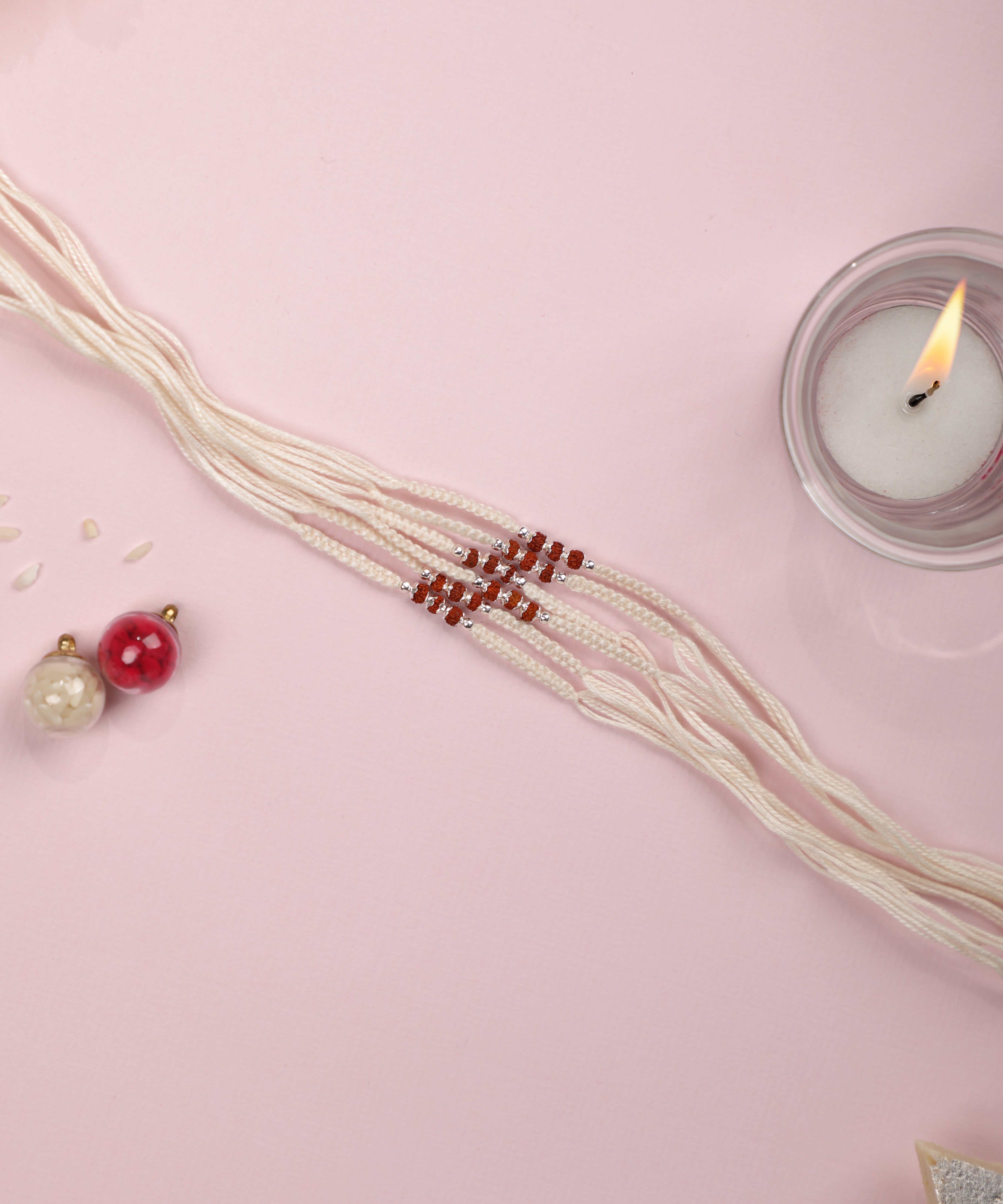 Set of Traditional Beaded Thread Rakhis for Brotherhood | Stylika