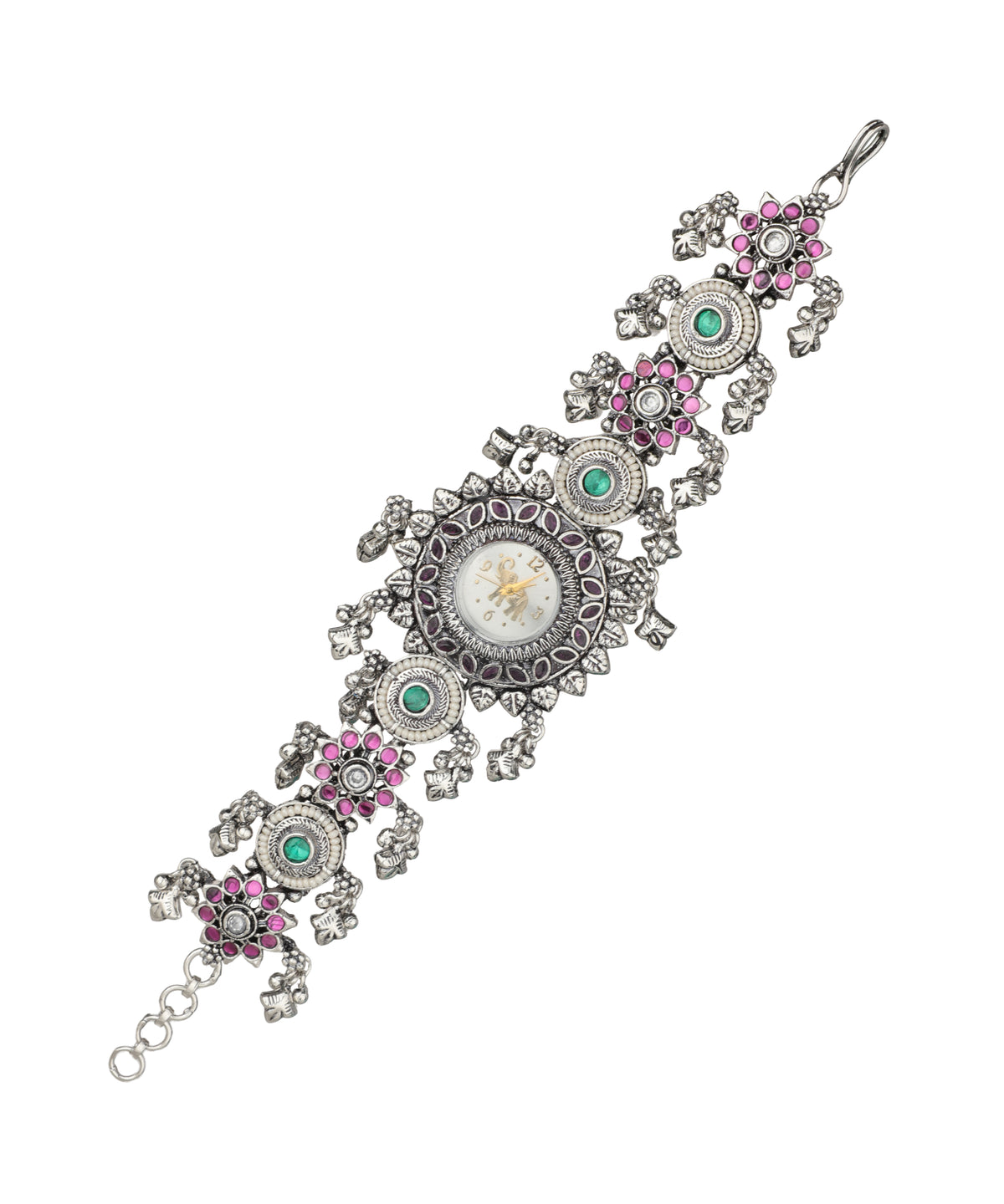 Heritage Bracelet Watch featuring traditional floral motifs