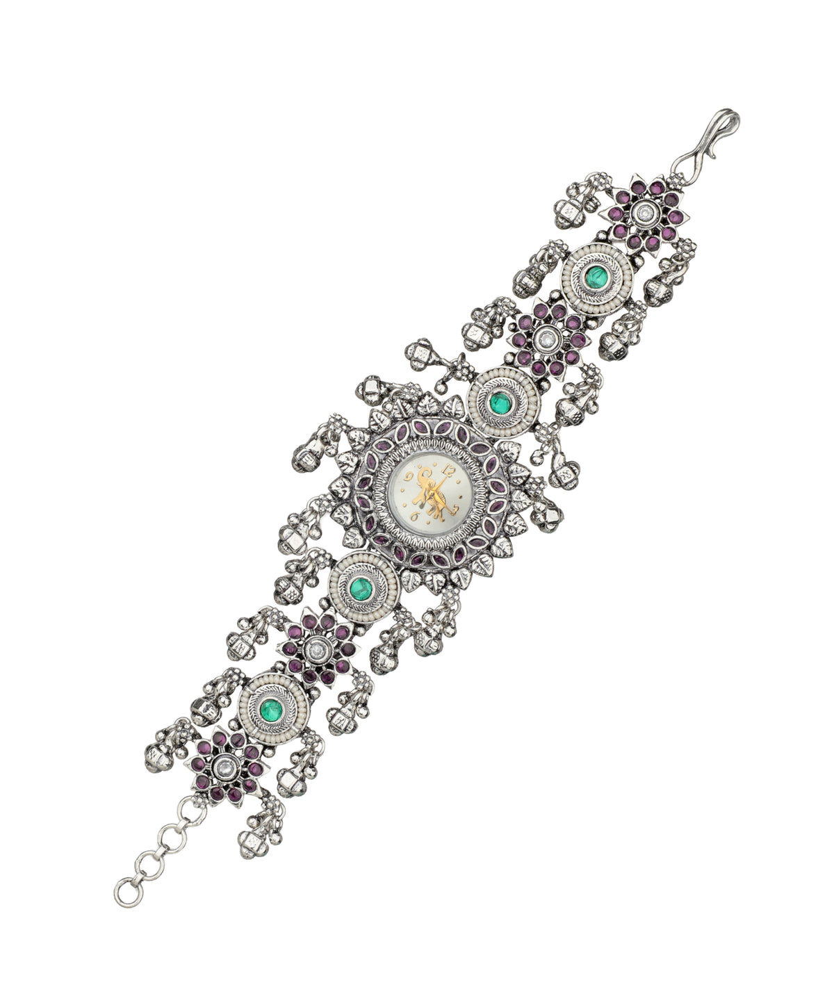 Heritage Bracelet Watch with ornate floral motif design