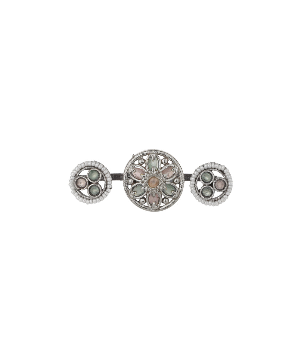 Floral Medallion Trio Ring | Stylika