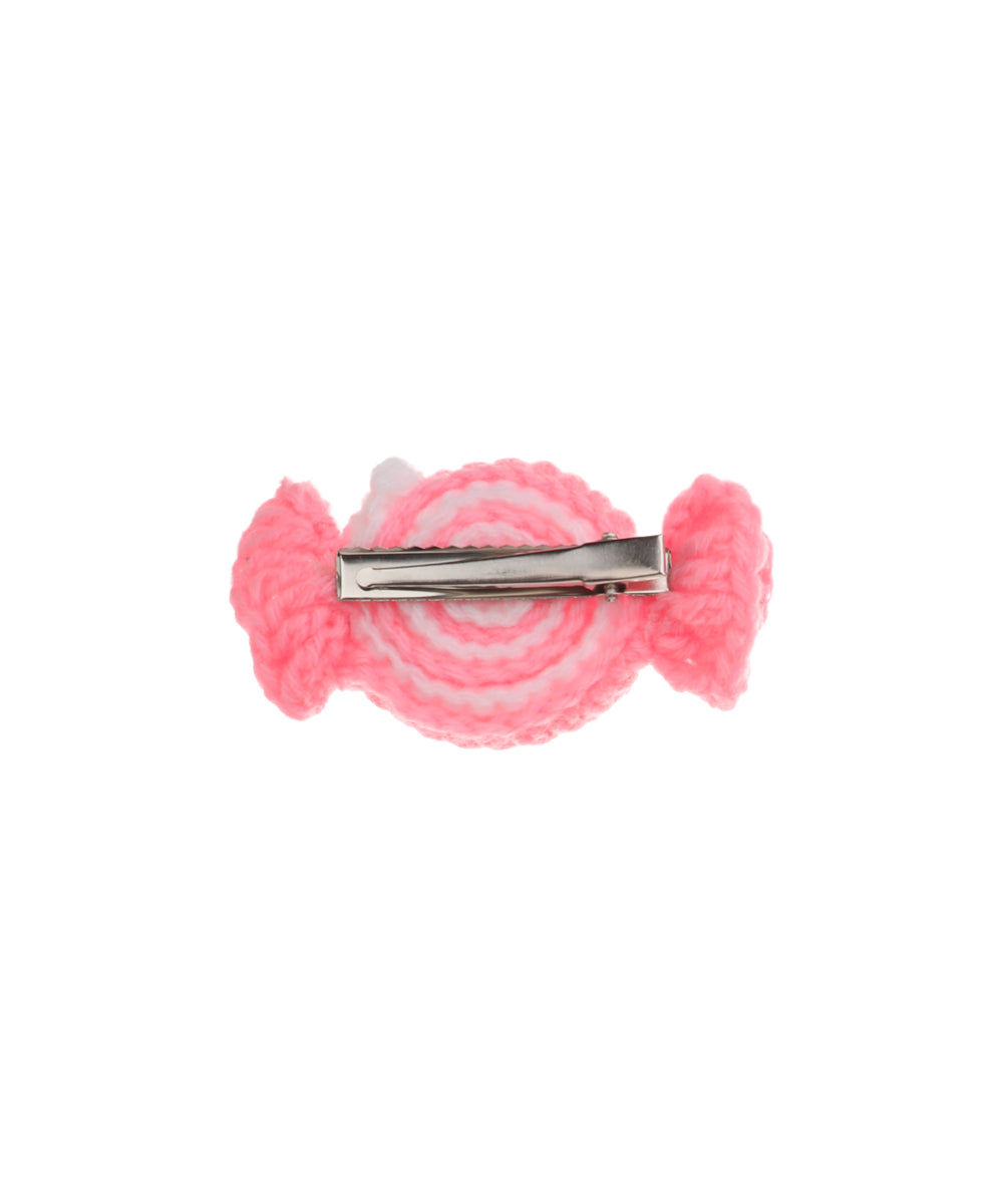 Playful Candy Swirl Crochet Hair Clip | Stylika