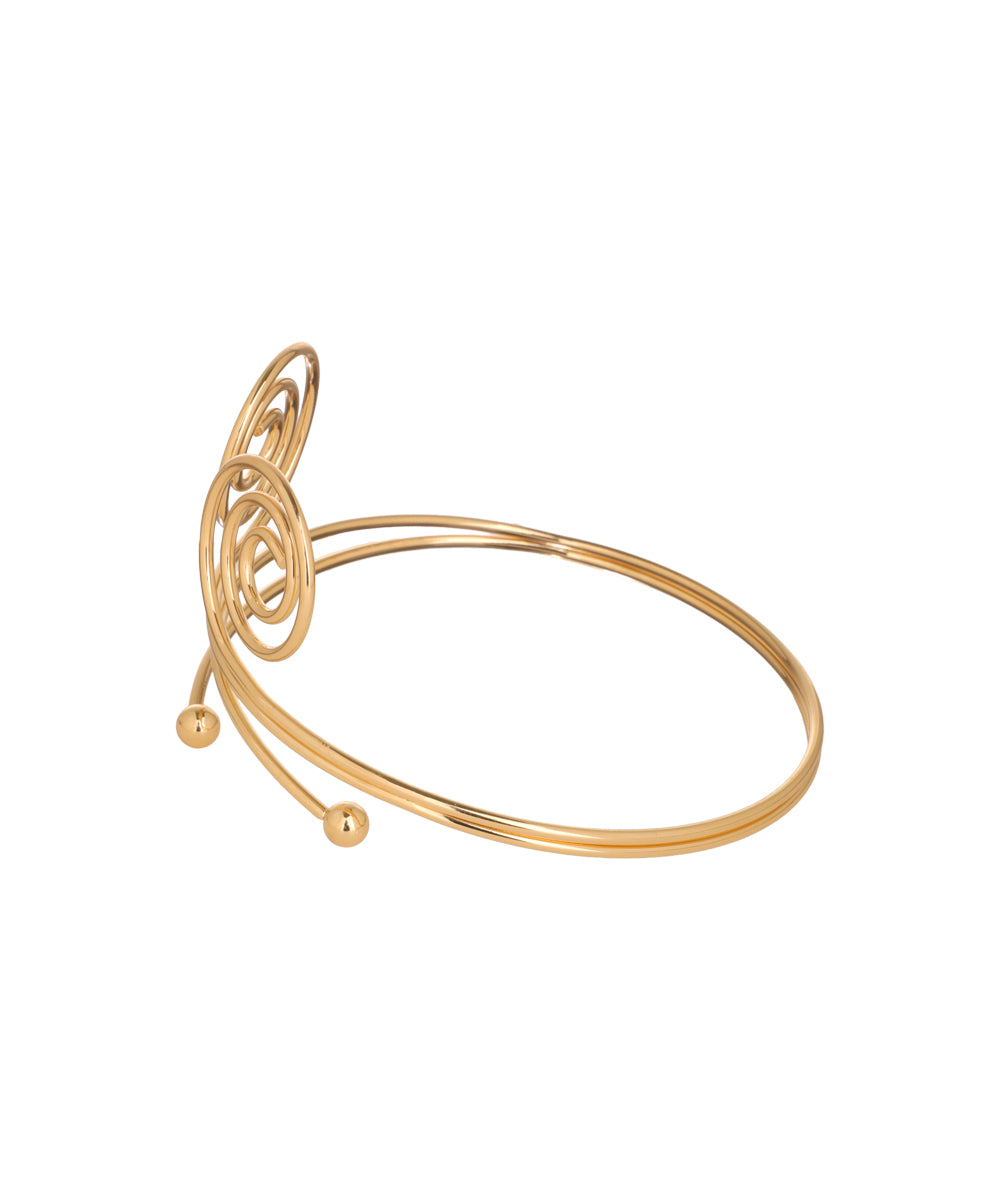 Spiral Motif Arm Cuff Detail | Stylika