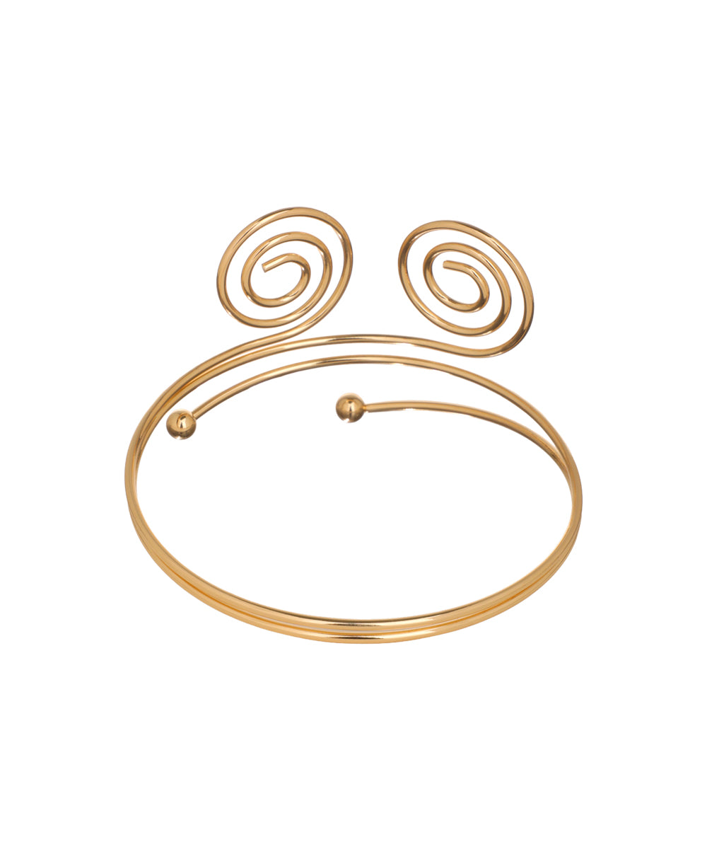 Spiral Motif Arm Cuff Detail | Stylika