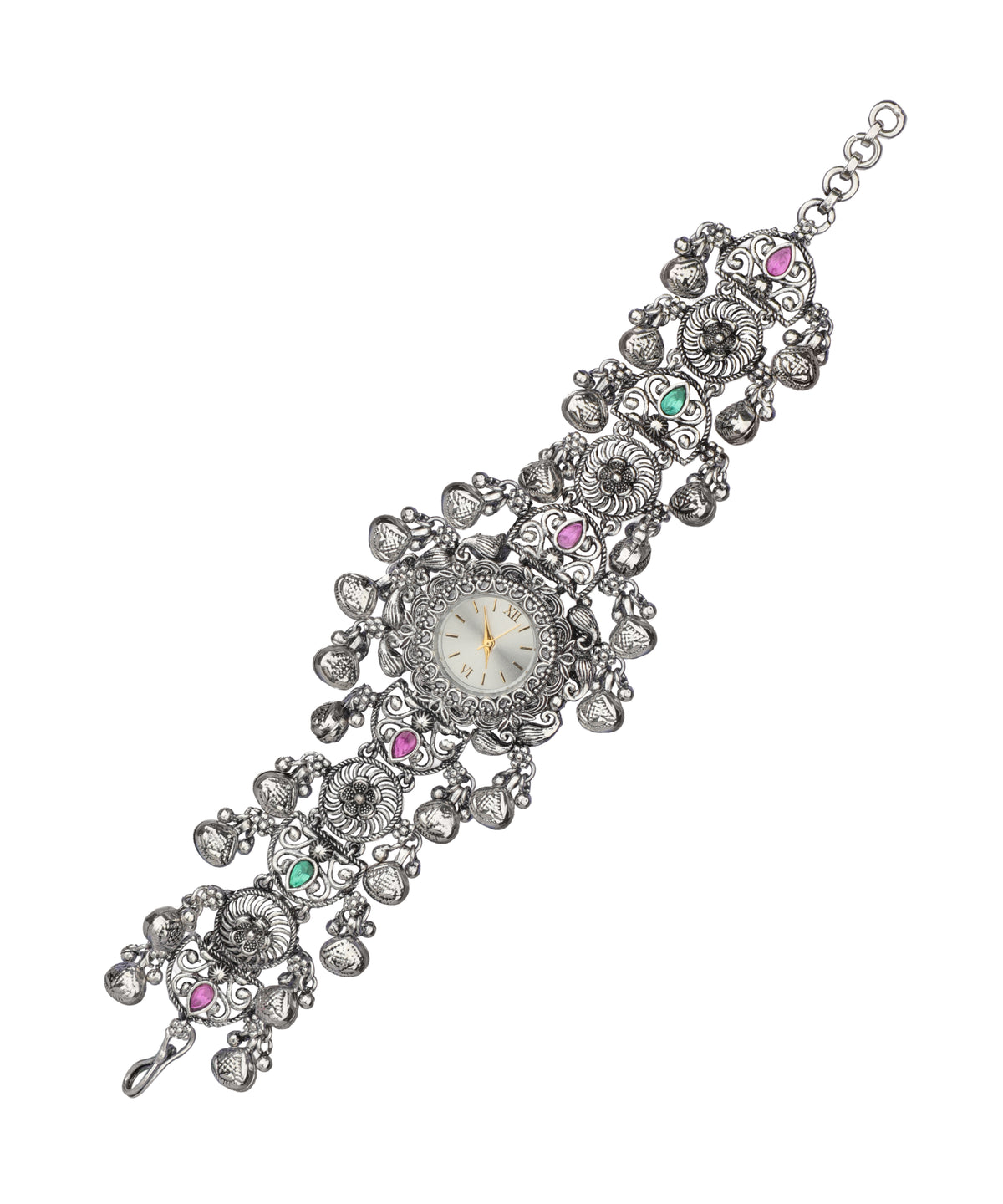 Heritage Bracelet Watch with ornate decorative stone detail