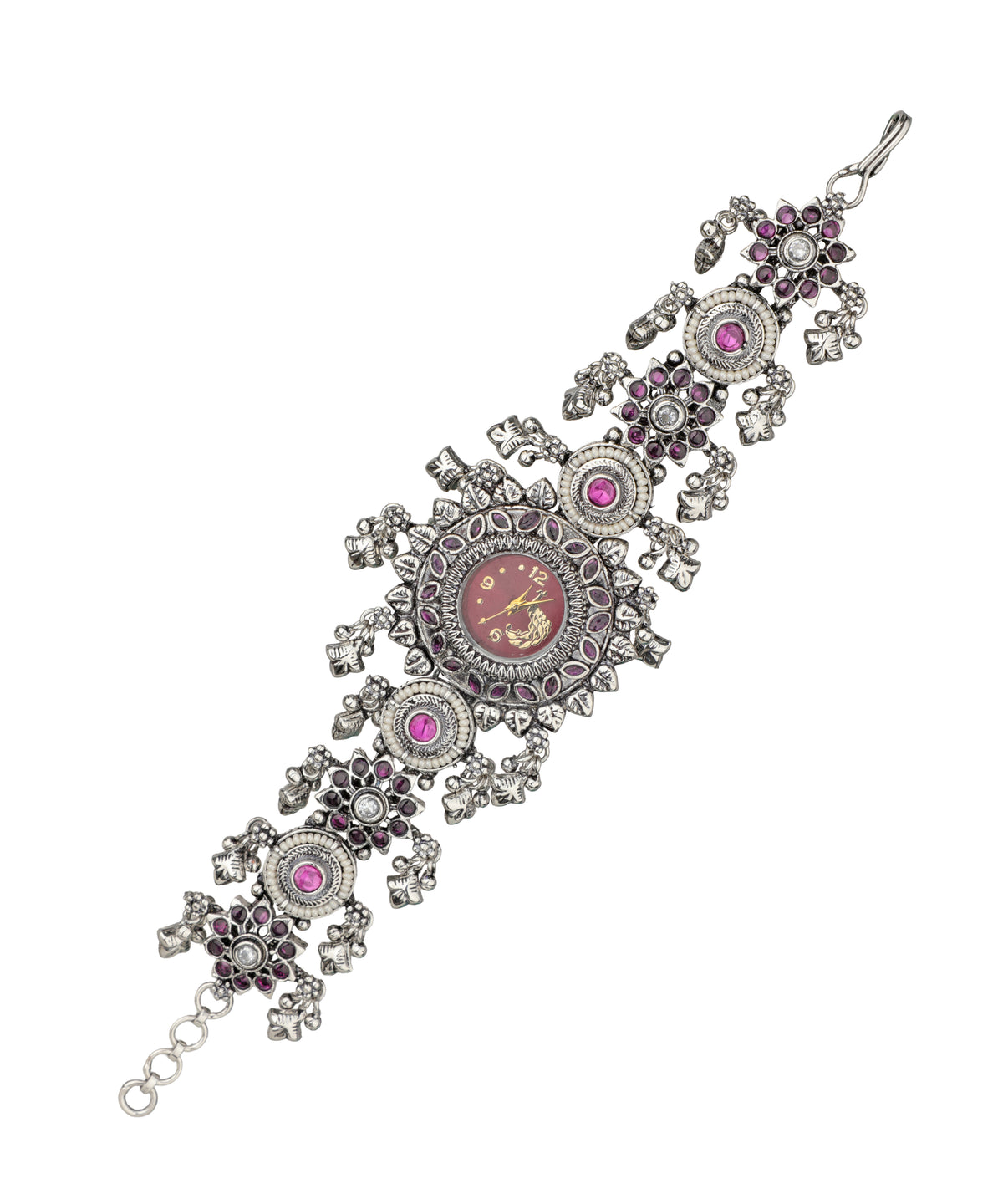 Heritage Bracelet Watch with ornate floral motif detail