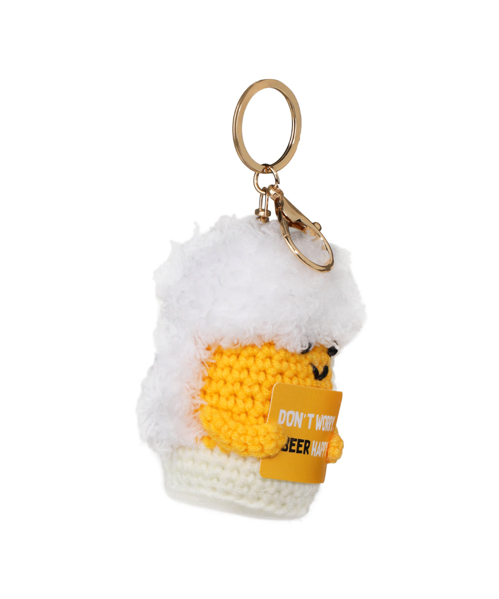 Beer Happy Crochet Mug Bag Charm | Stylika