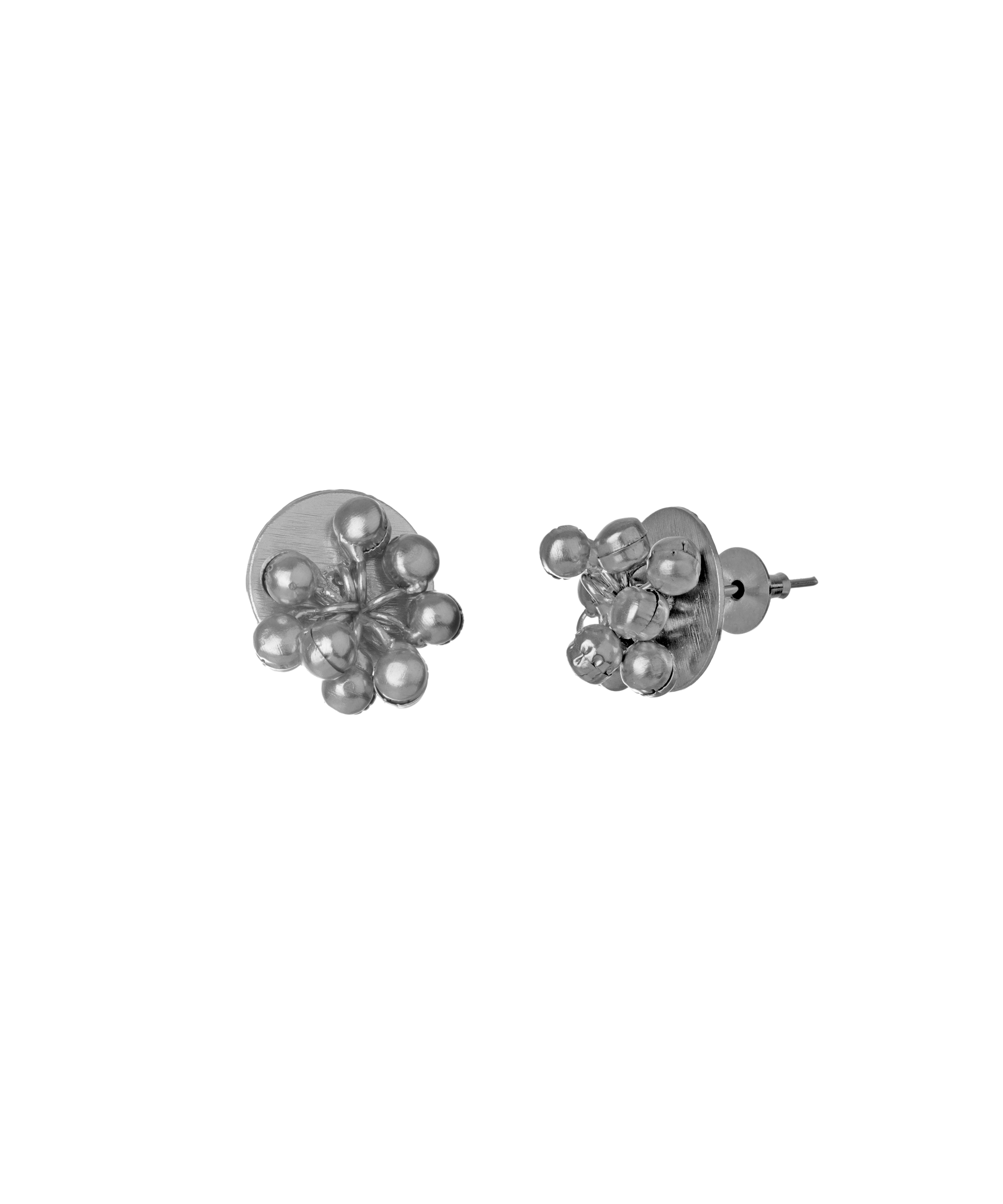 Beaded Floral Disc Necklace with Earring Set | Stylika