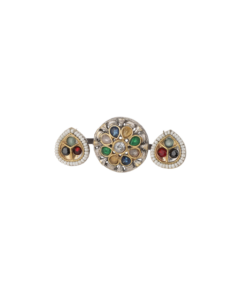 Petal Medallion Trio Ring | Stylika