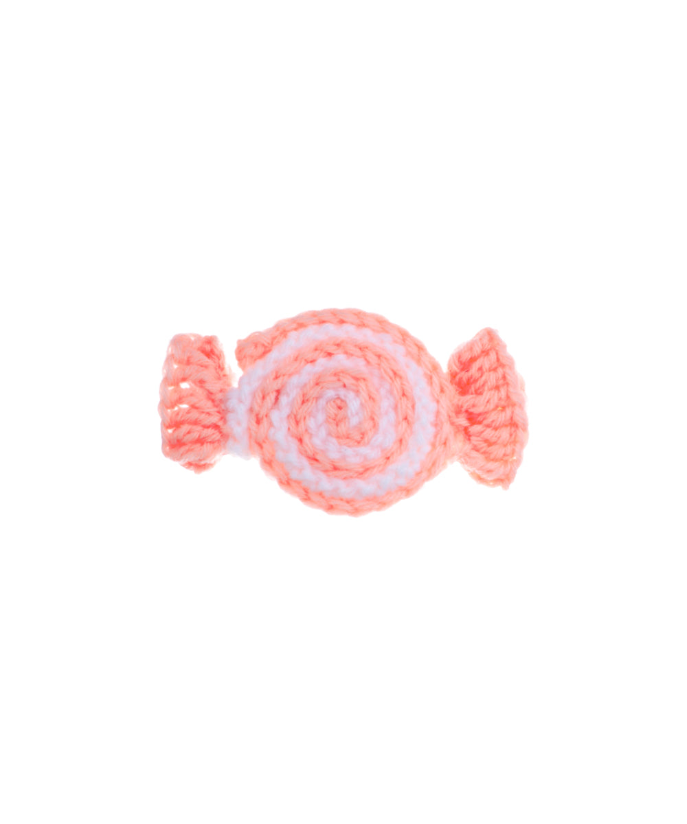 Playful Candy Swirl Crochet Hair Clip | Stylika