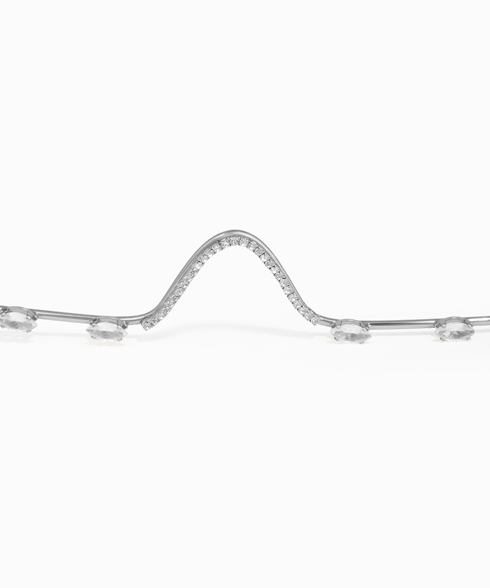Wavy Embellished Contour Facelet | Stylika