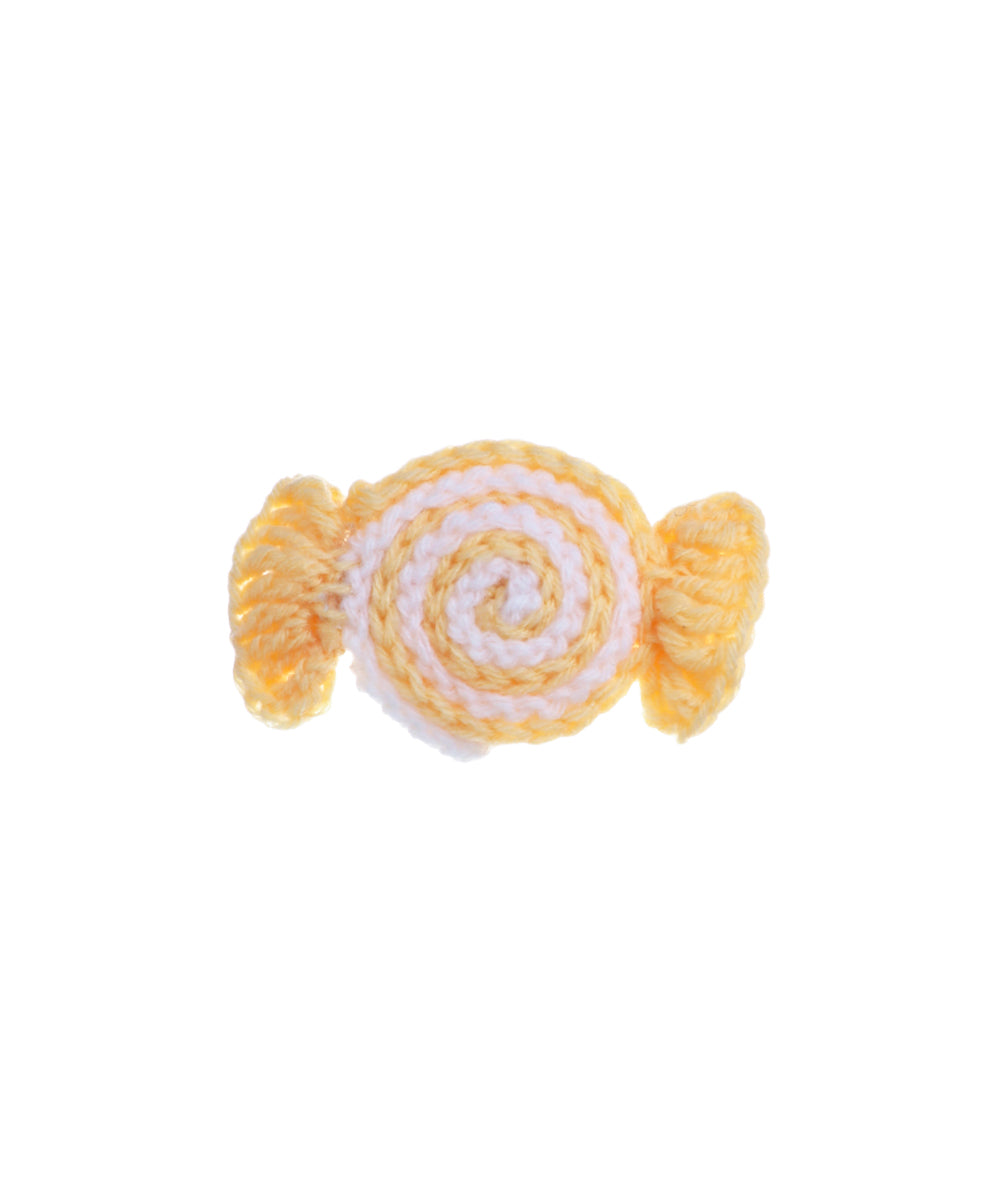 Playful Candy Swirl Crochet Hair Clip | Stylika