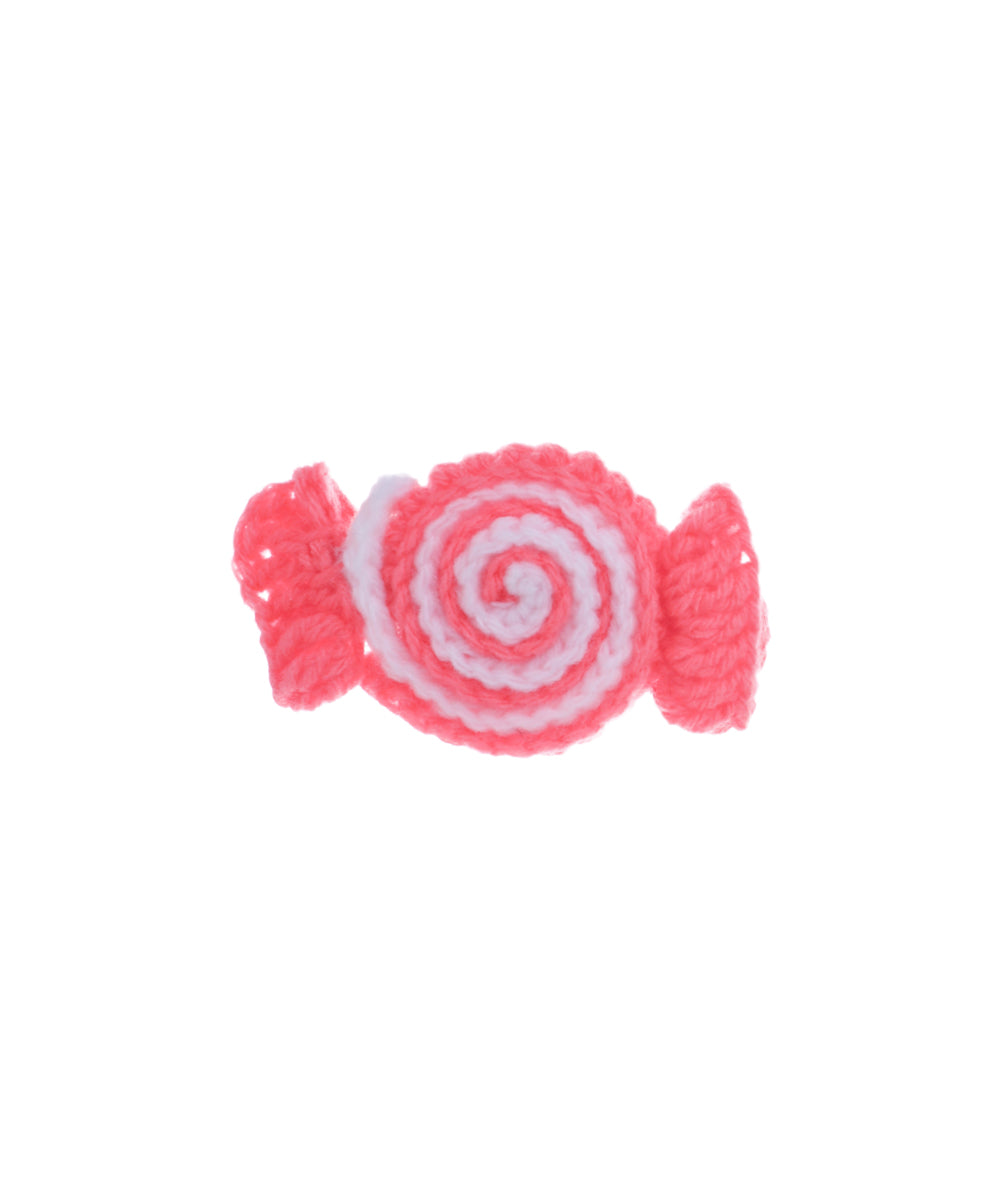 Playful Candy Swirl Crochet Hair Clip | Stylika