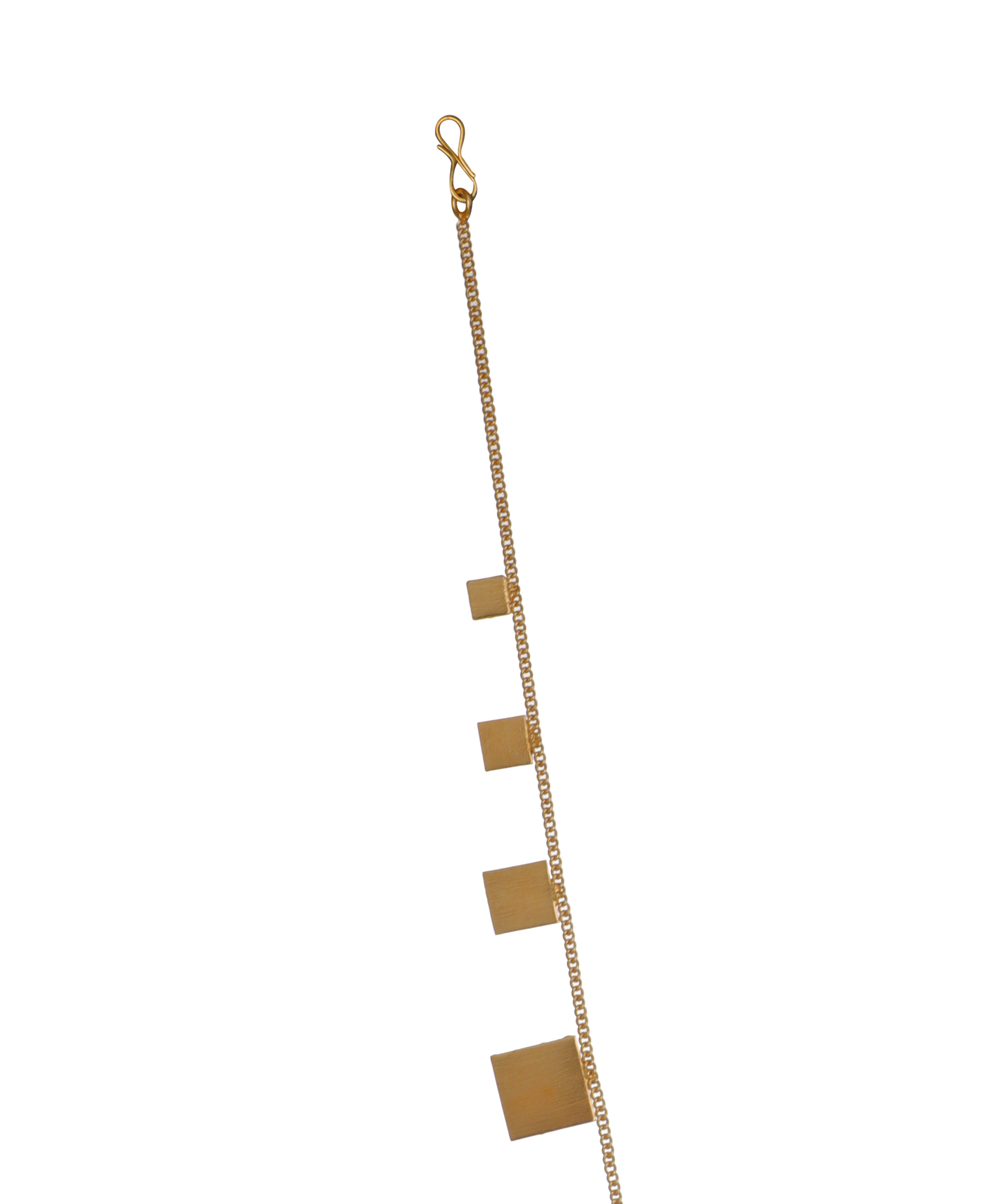 Geometric Square Cluster Necklace with Earring Set | Stylika