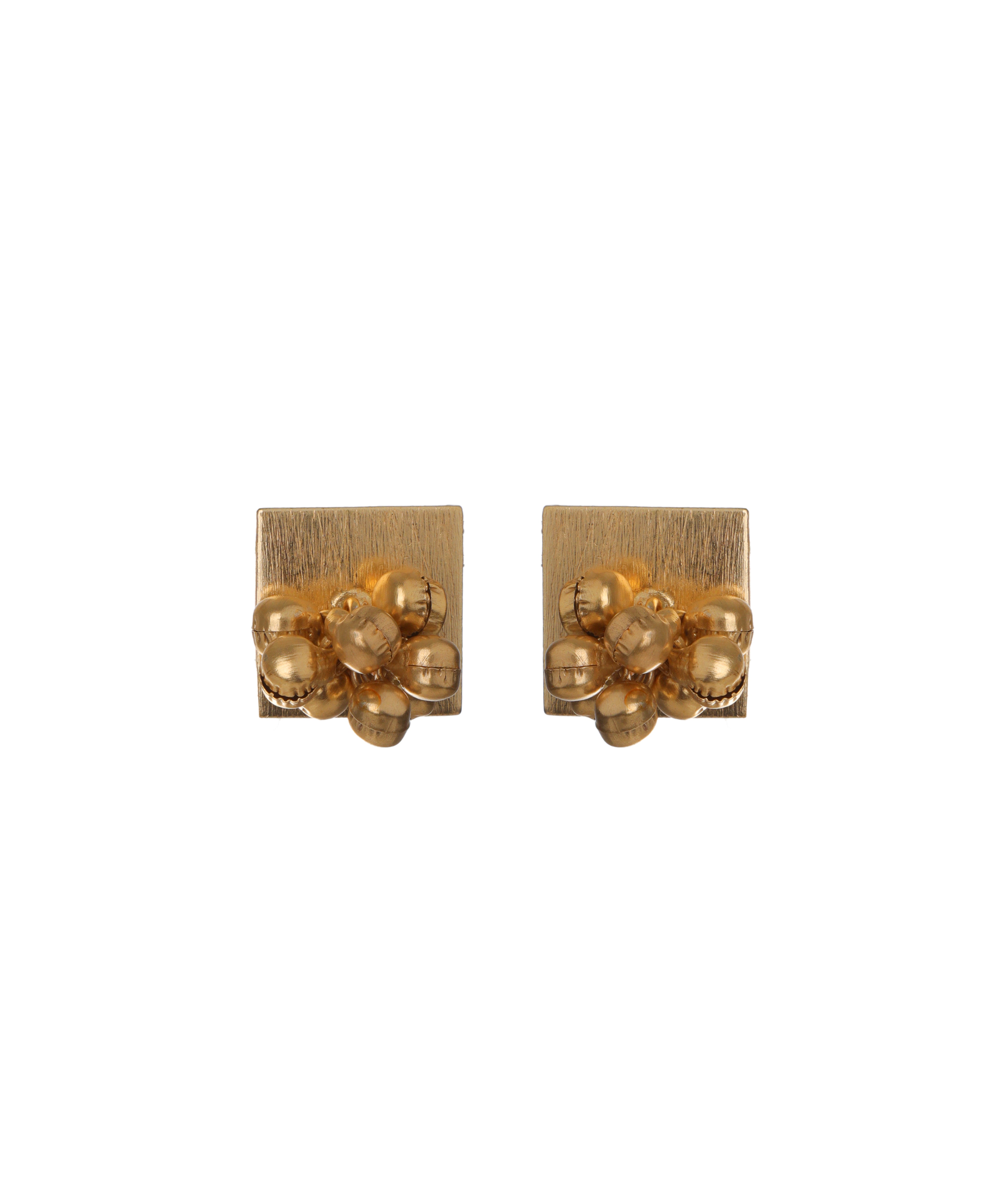 Geometric Square Cluster Necklace with Earring Set | Stylika