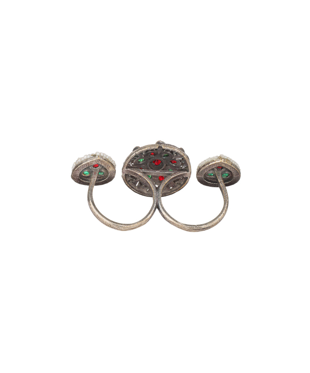 Petal Medallion Trio Ring | Stylika