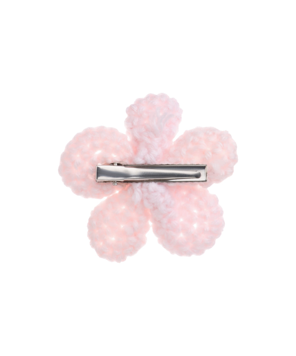 Textured Floral with Pearl Crochet Hair Clip| Stylika