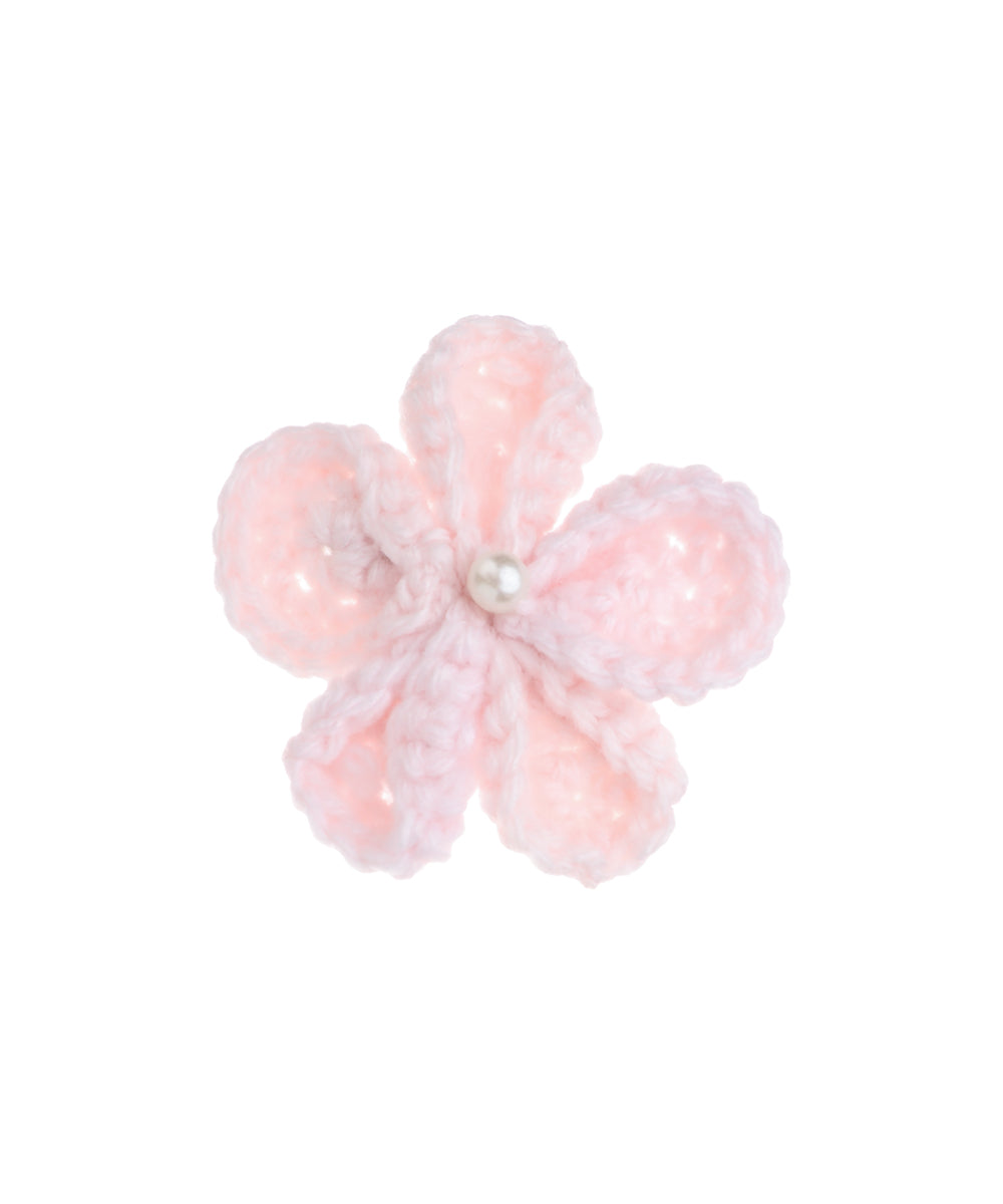 Textured Floral with Pearl Crochet Hair Clip| Stylika