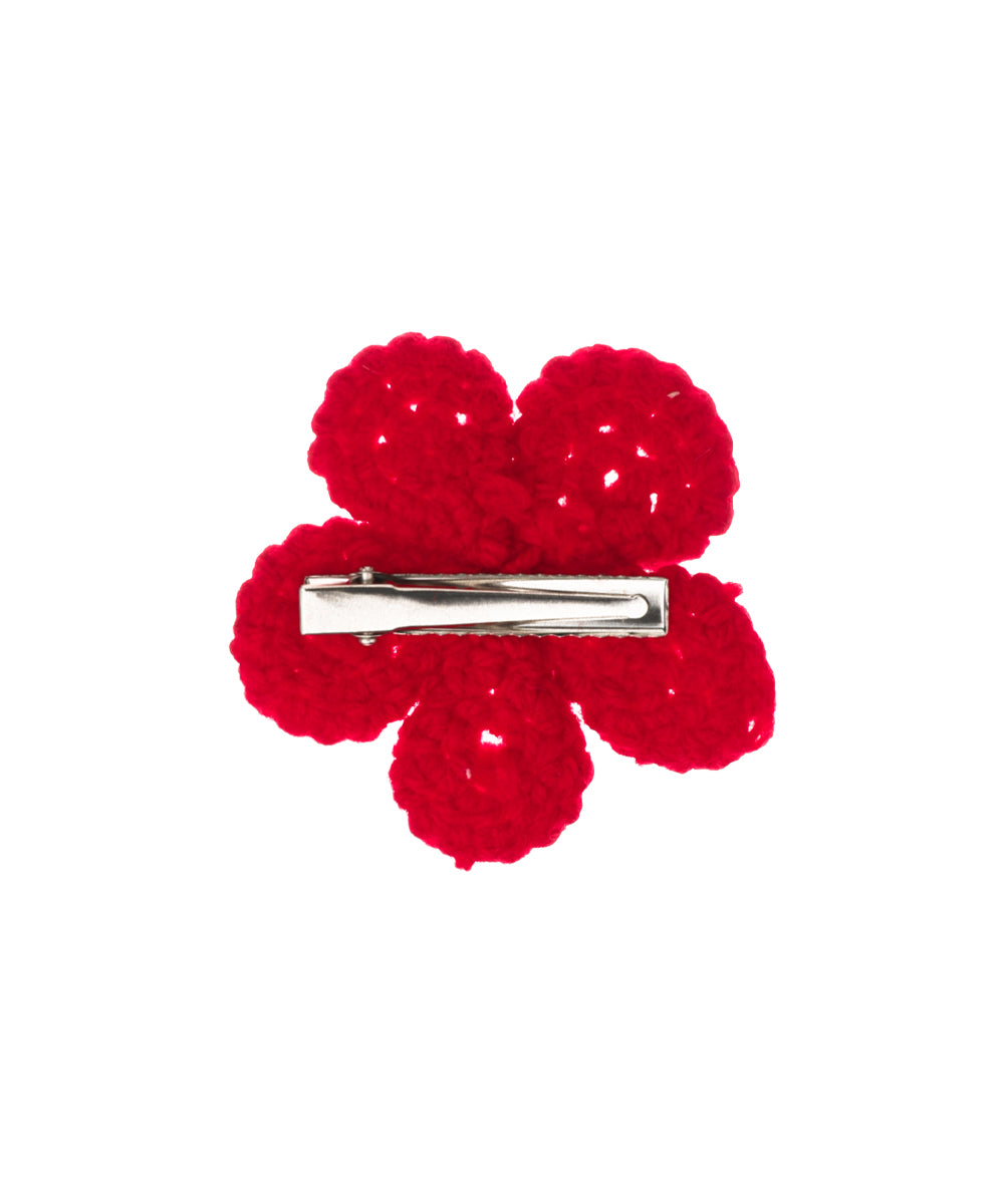 Textured Floral with Pearl Crochet Hair Clip| Stylika