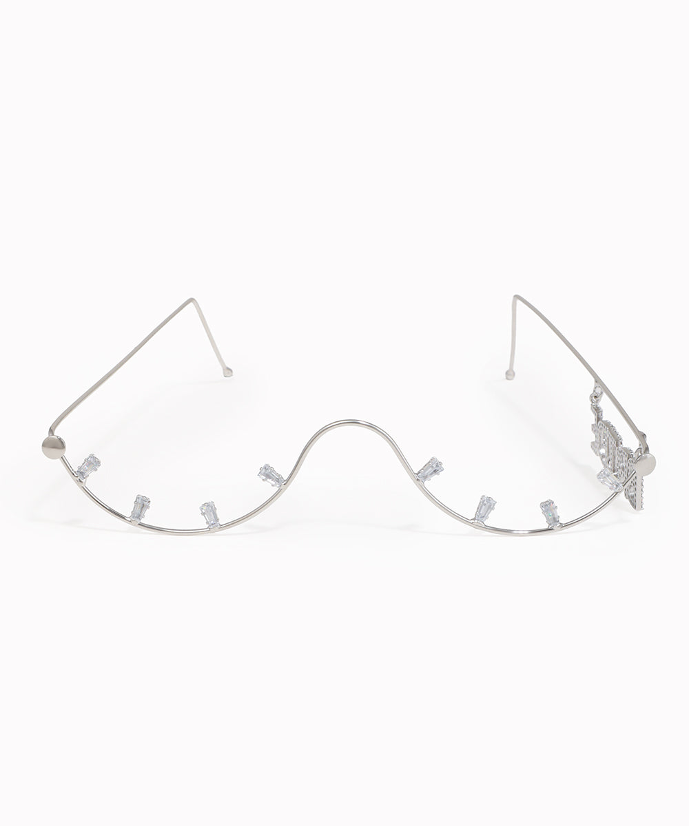 Delicate Frame BRIDE Letter Dangler Facelet | Stylika
