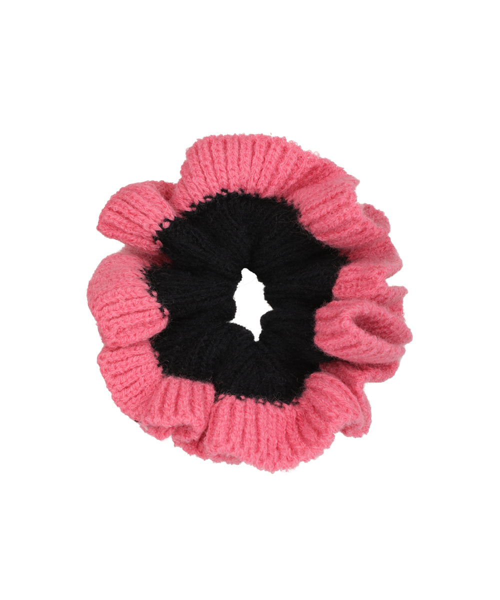 Two-Tone Knitted Scrunchie | STYLIKA