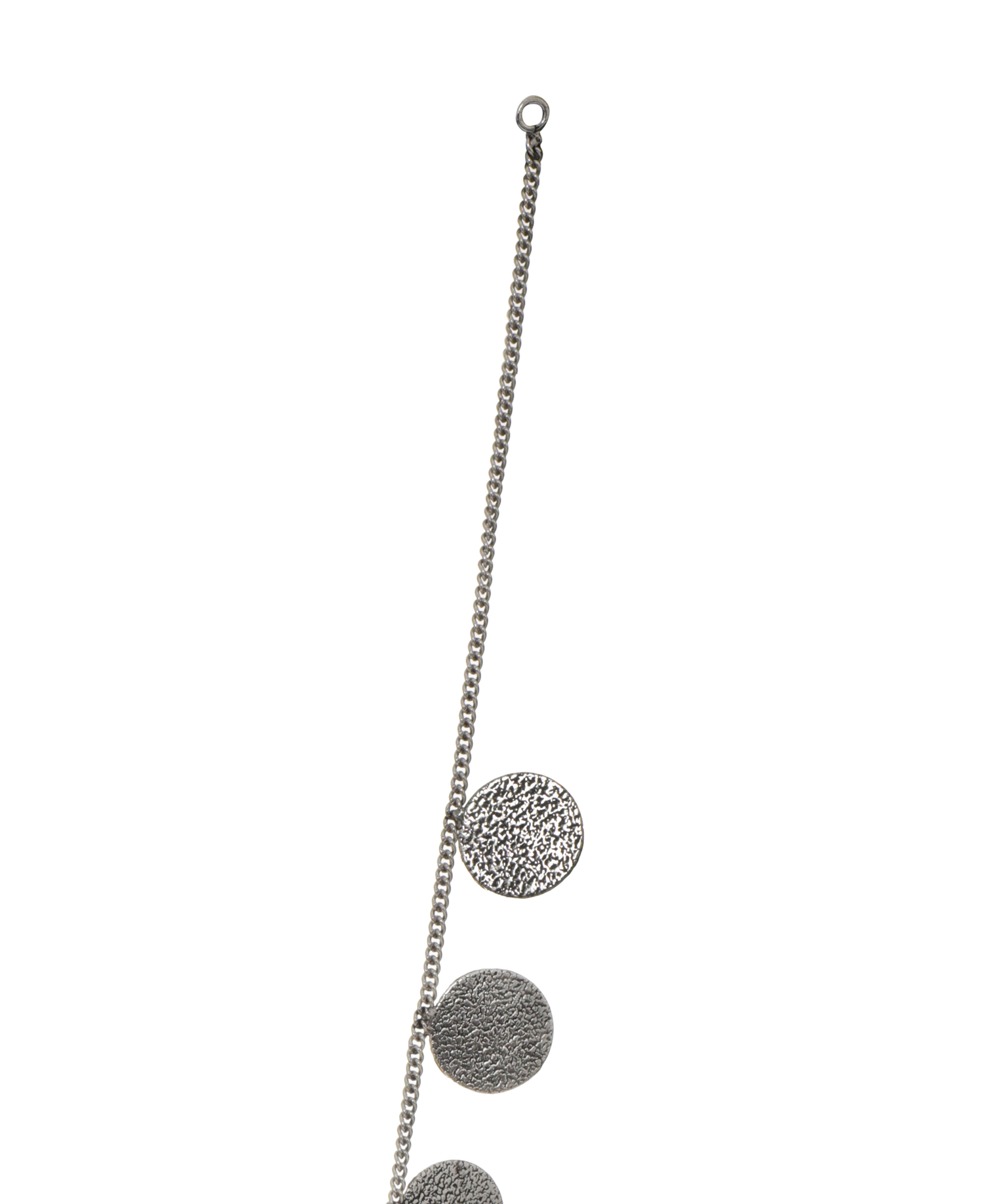 Artisan Style Textured Disc and Bead Cluster Necklace Set | Stylika