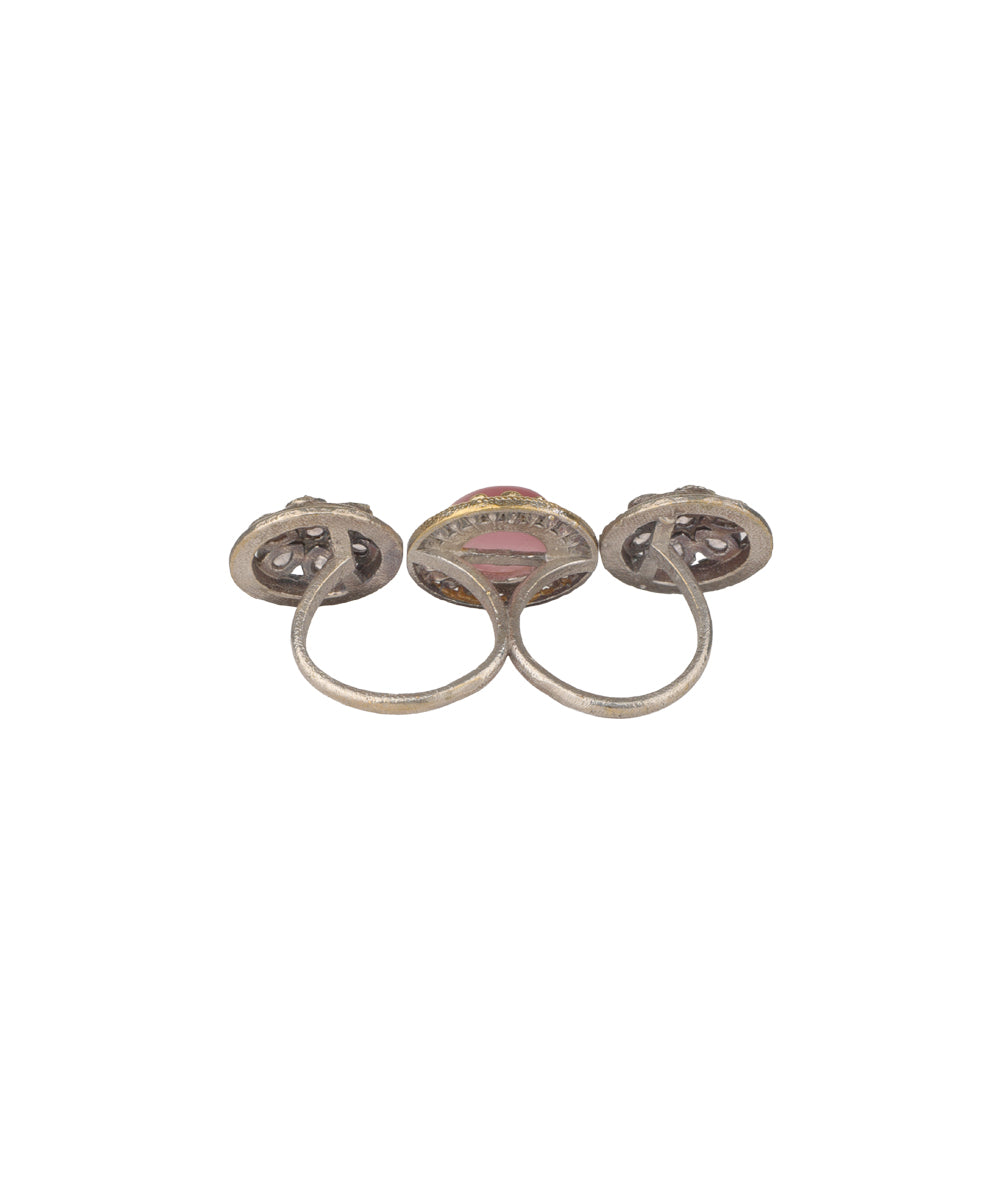 Cabochon Rosette Trio Ring | Stylika