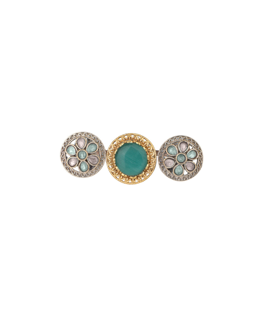 Cabochon Rosette Trio Ring | Stylika