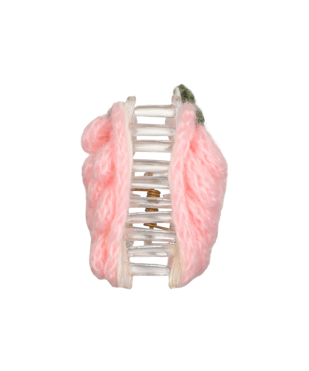Crochet Knitted Strawberry Hair Claw Clip | STYLIKA