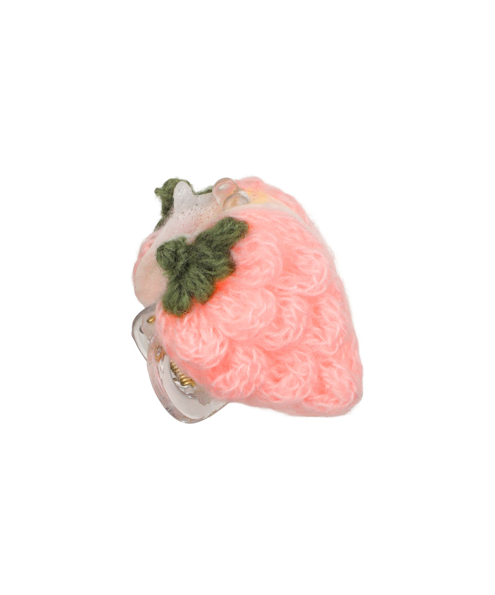 Crochet Knitted Strawberry Hair Claw Clip | STYLIKA