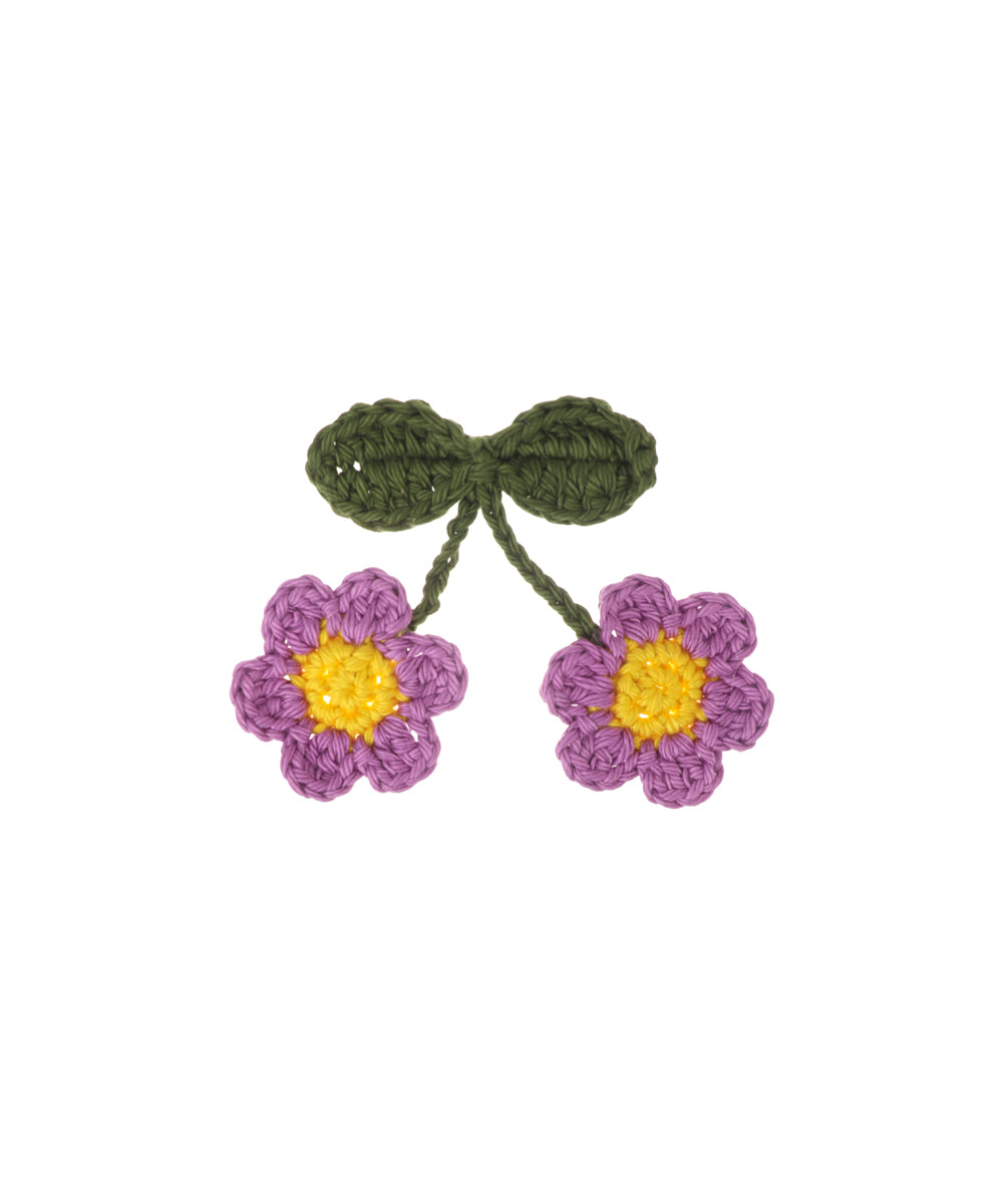 Cheerful Sunflower Motif Crochet Hair Clip | Stylika