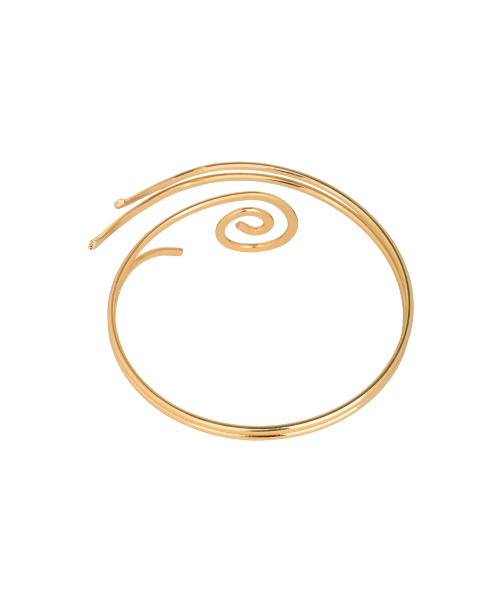 Spiral Design Minimalist Arm Cuff Accessory | Stylika