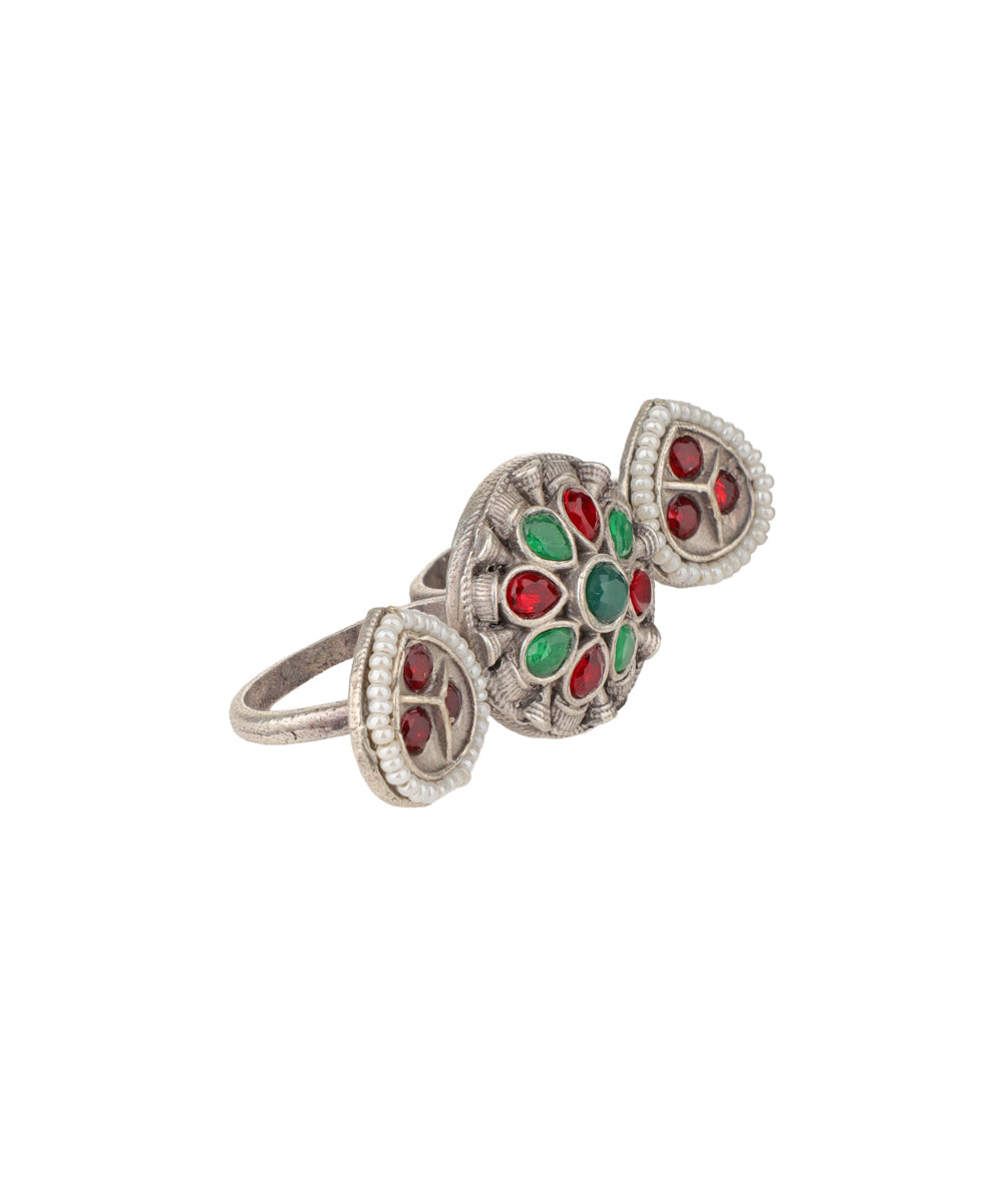 Petal Medallion Trio Ring | Stylika