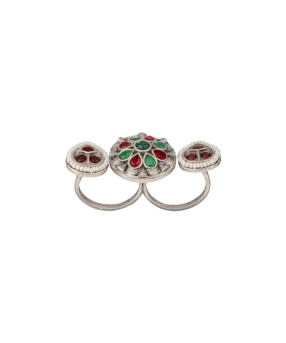 Petal Medallion Trio Ring | Stylika