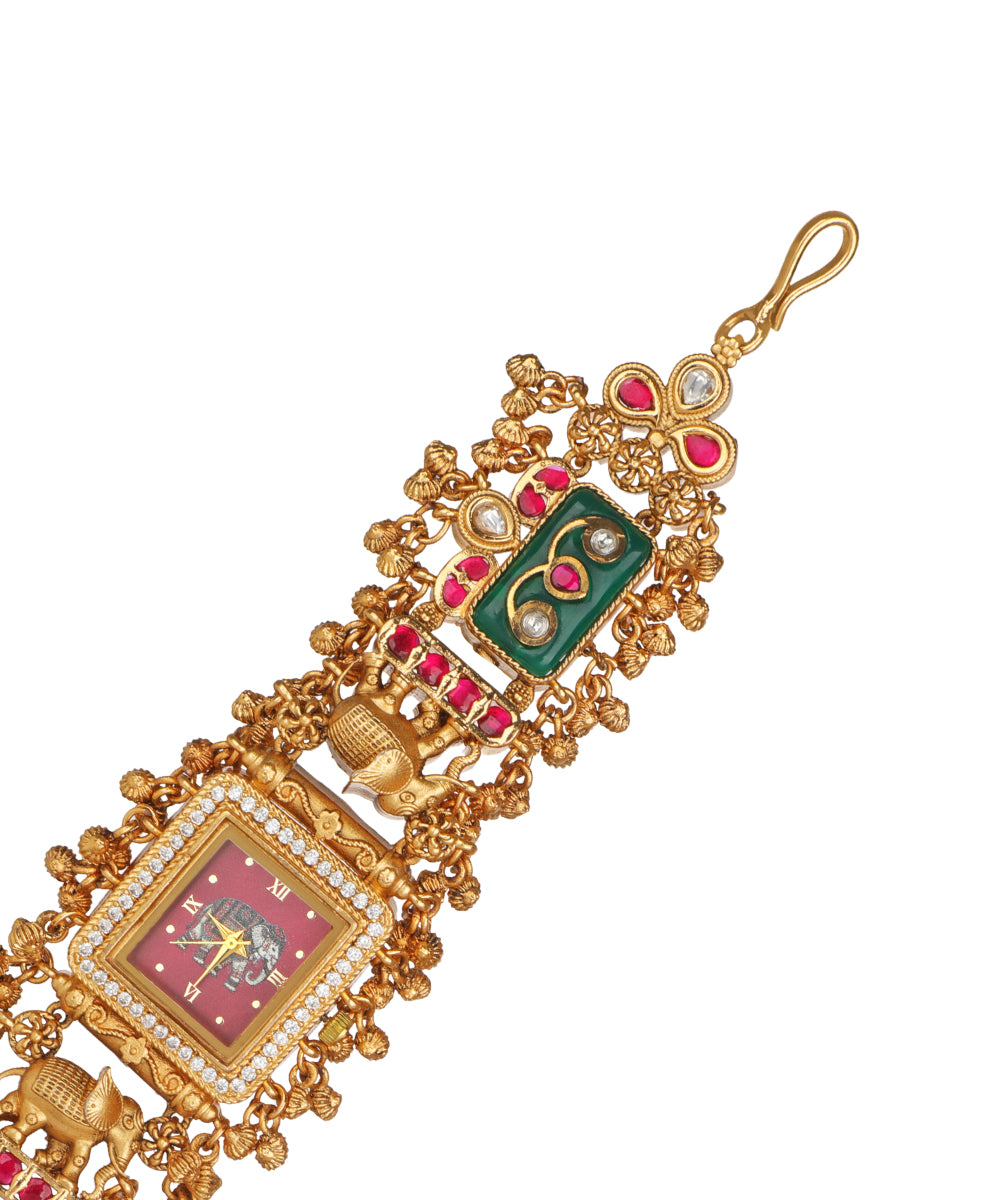Heritage bracelet watch featuring enamel-style detail