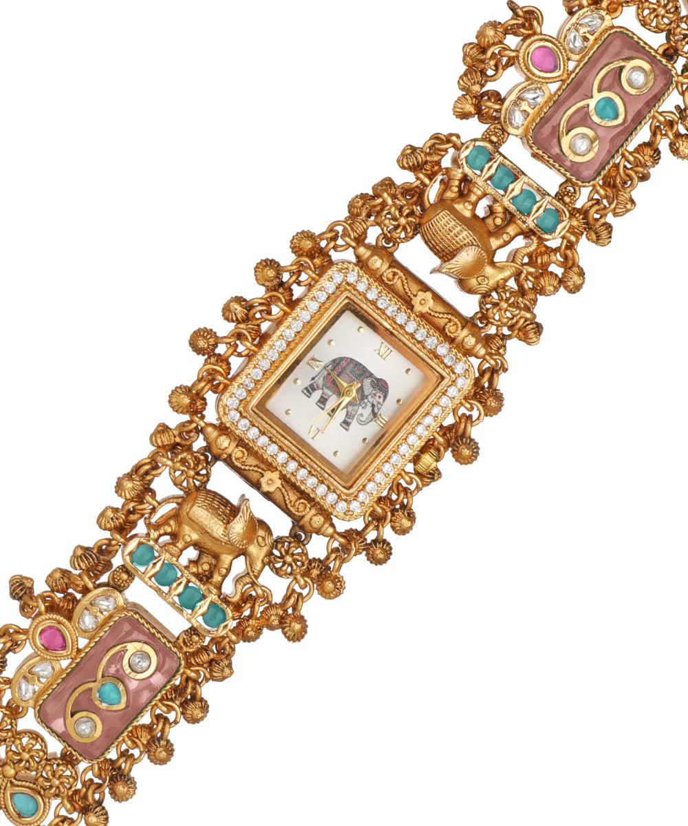 Heritage Bracelet Watch featuring a square dial silhouette