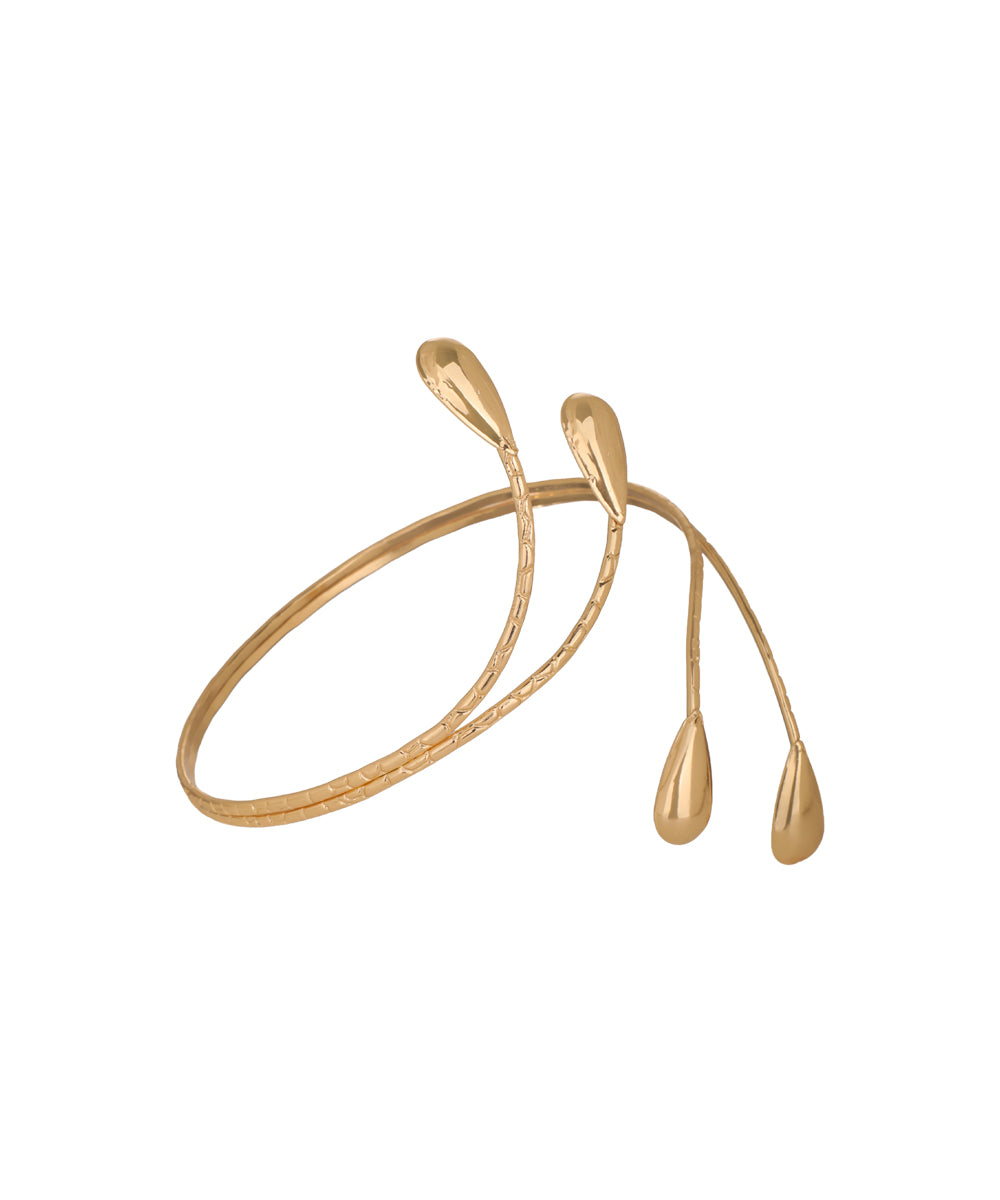 Drop Arm Cuff with Textured Detailing | Stylika