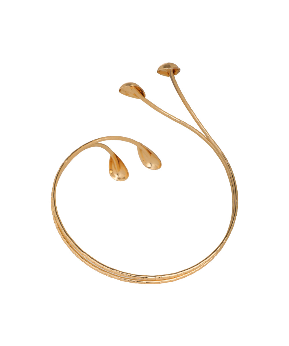 Drop Arm Cuff with Textured Detailing | Stylika