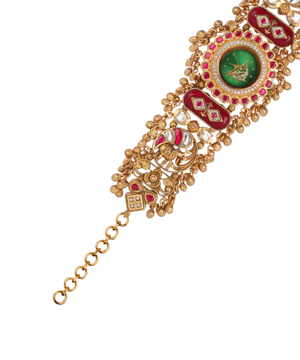 Heritage Bracelet Watch styled for festive ethnic attire