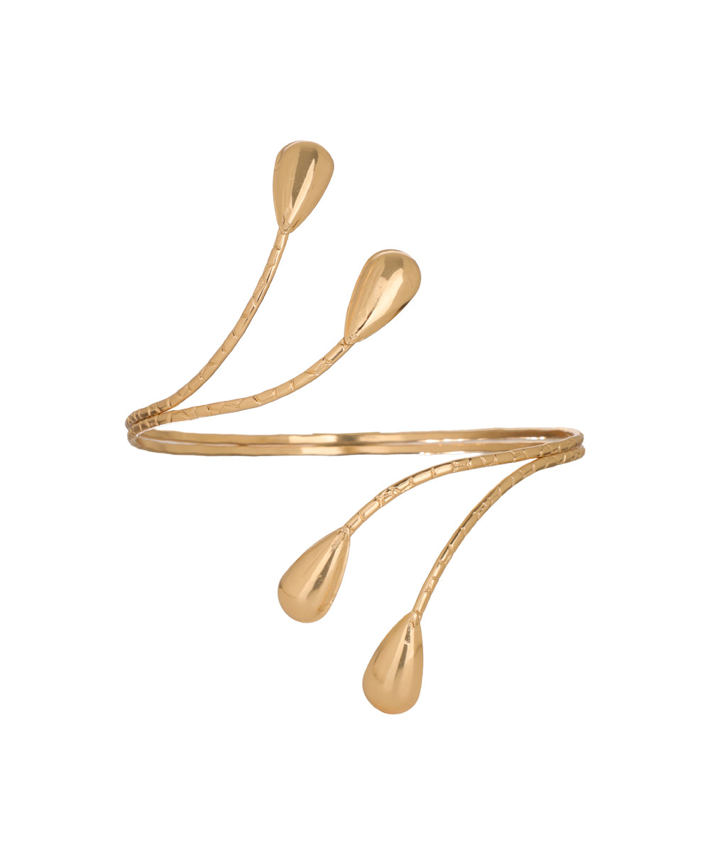 Drop Arm Cuff with Textured Detailing | Stylika