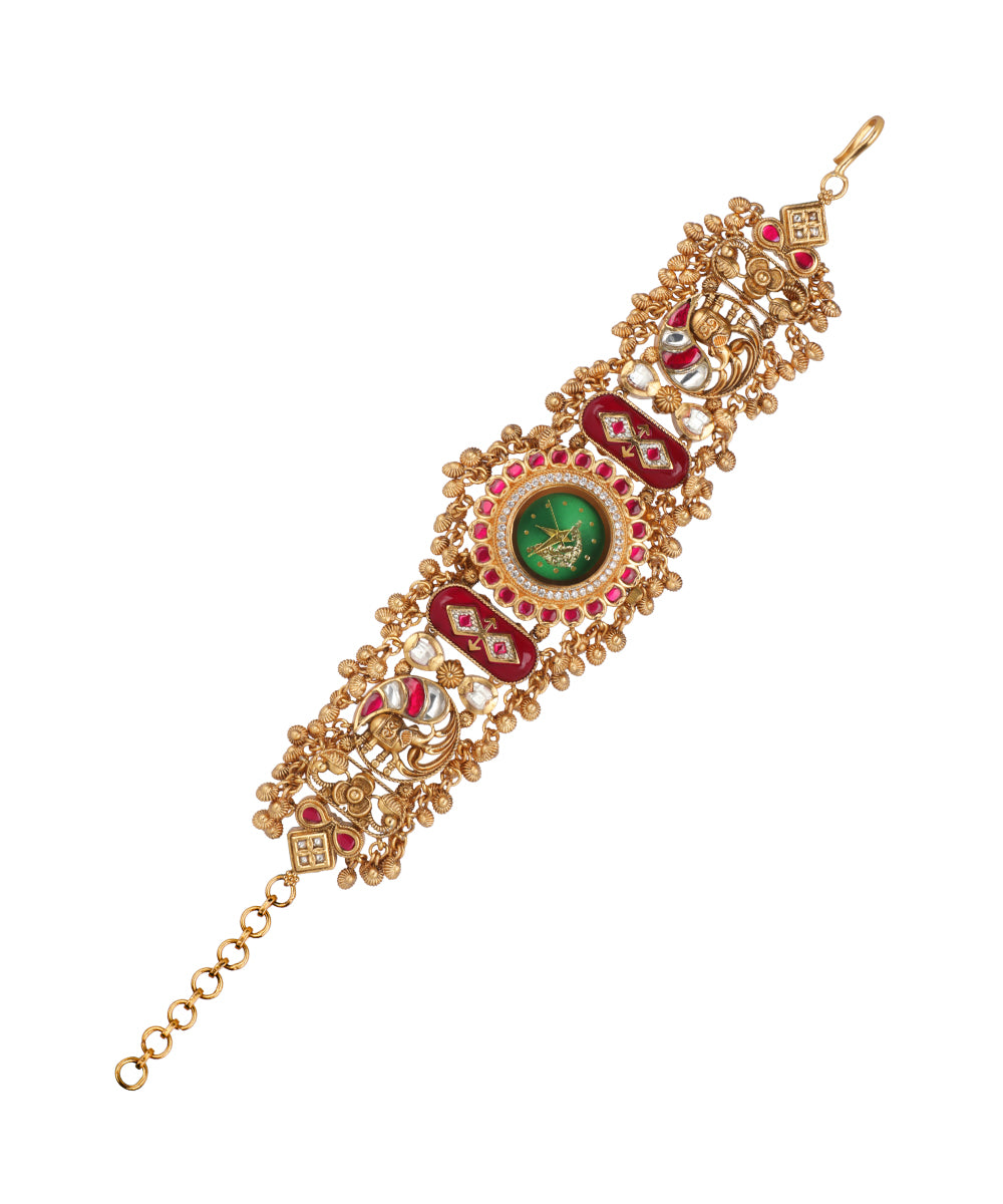 Heritage Bracelet Watch with detailed traditional motifs